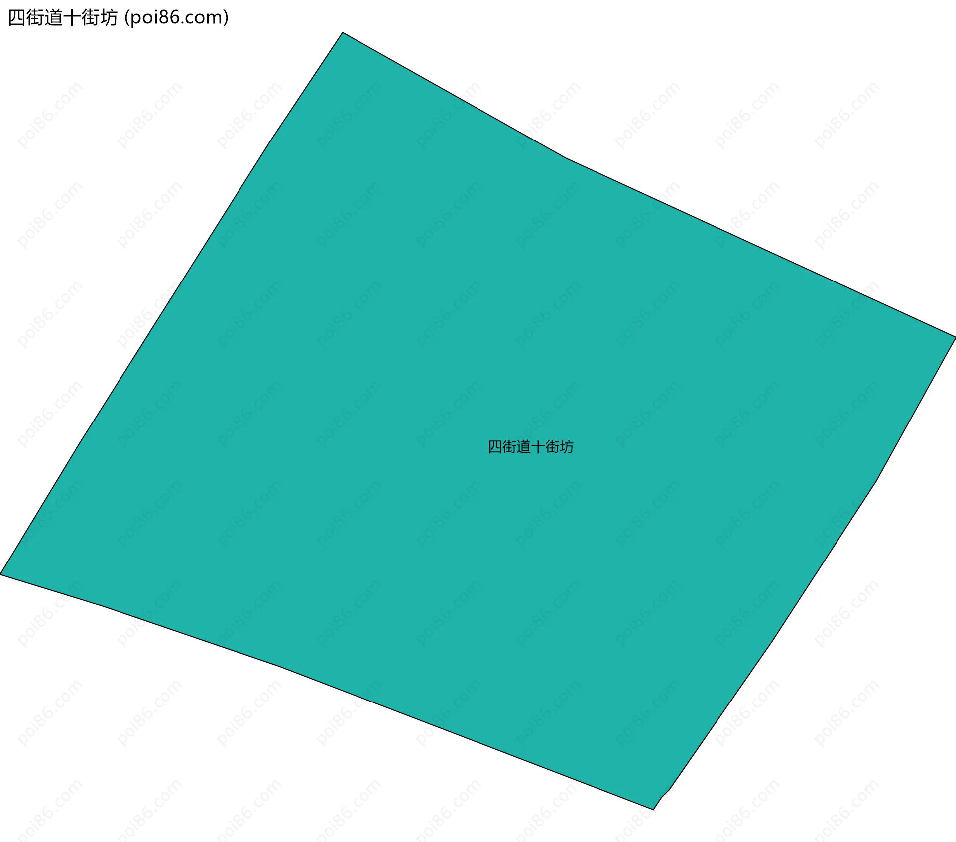 四街道十街坊边界地图