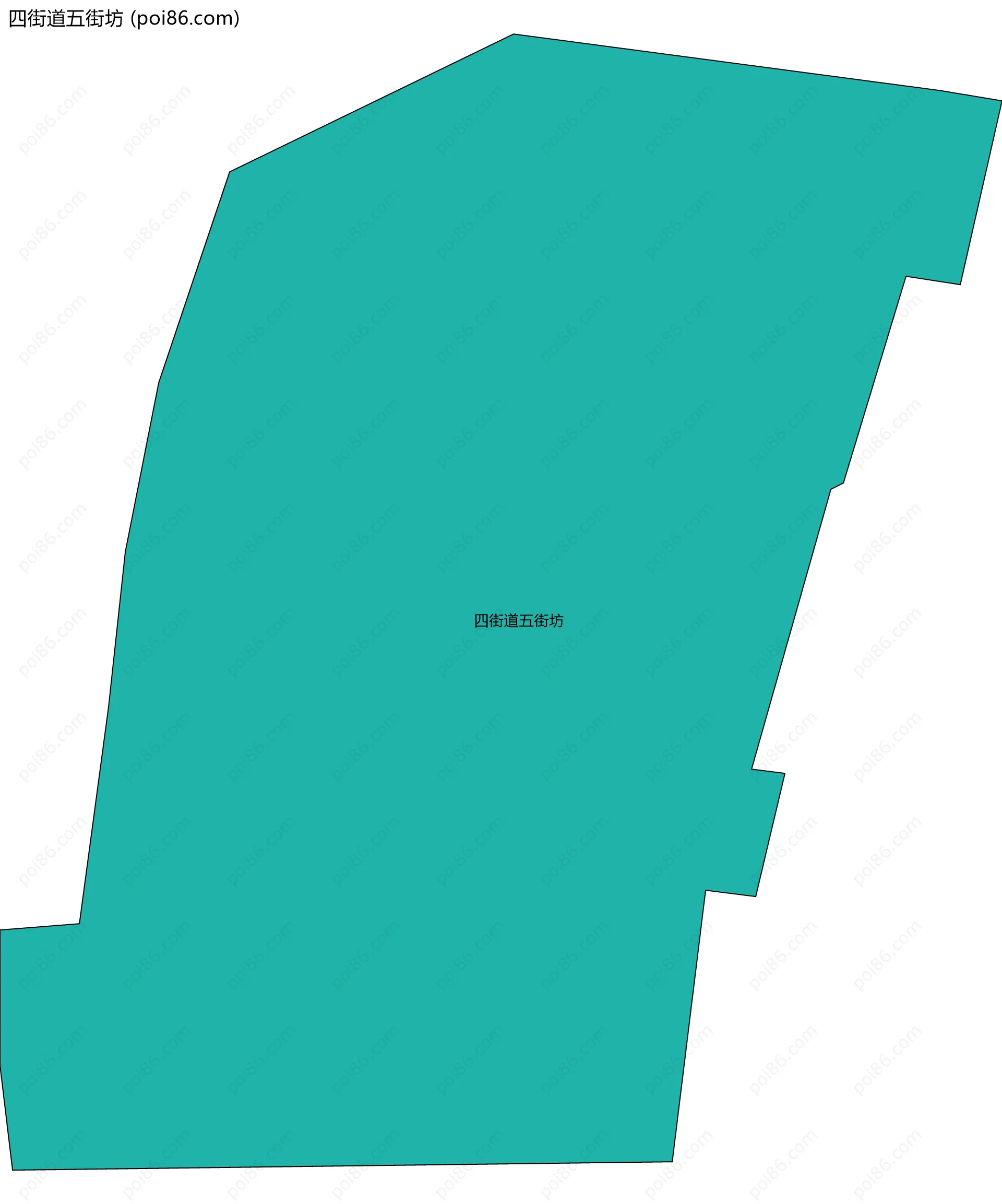 四街道五街坊边界地图