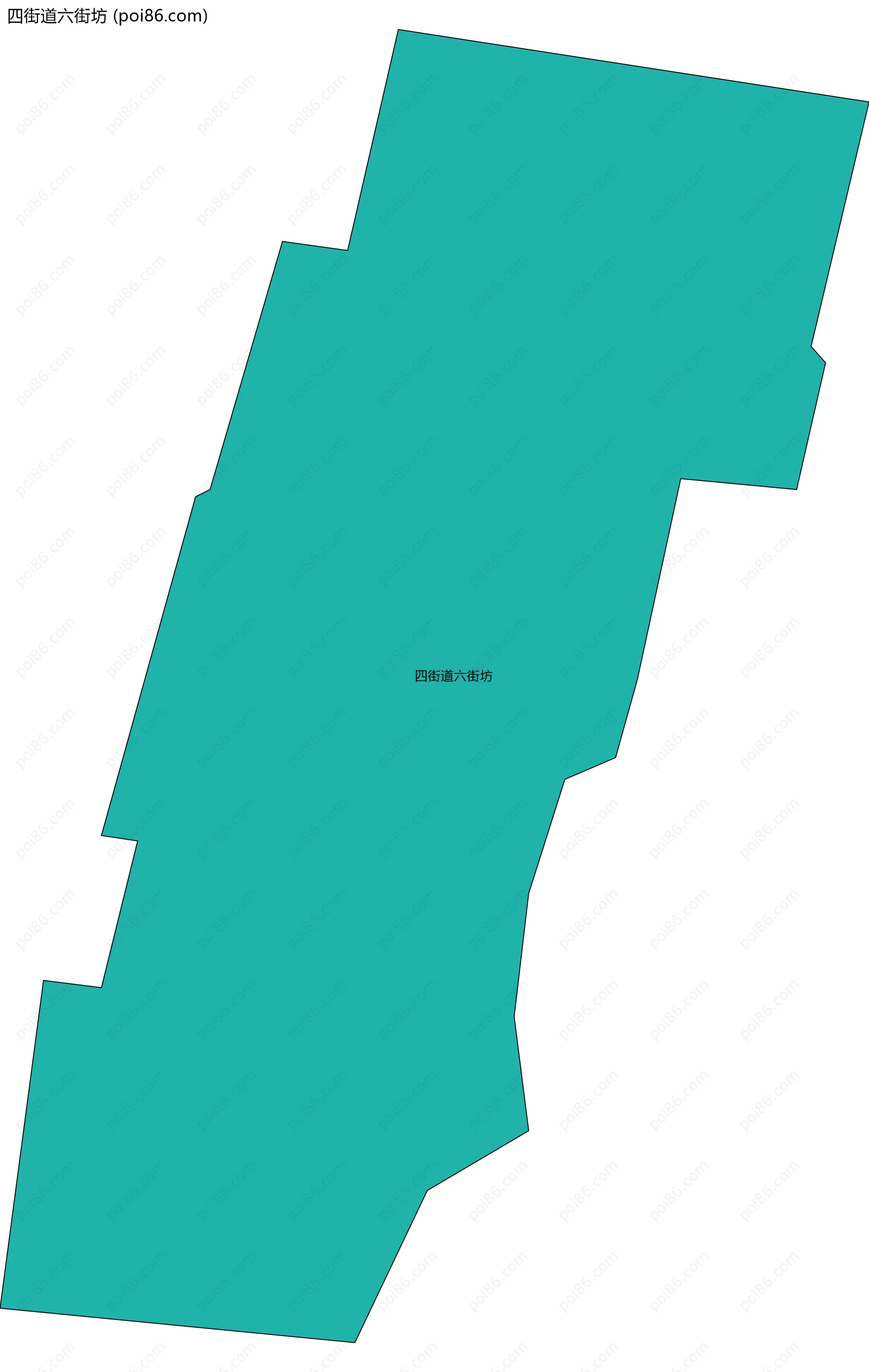 四街道六街坊边界地图