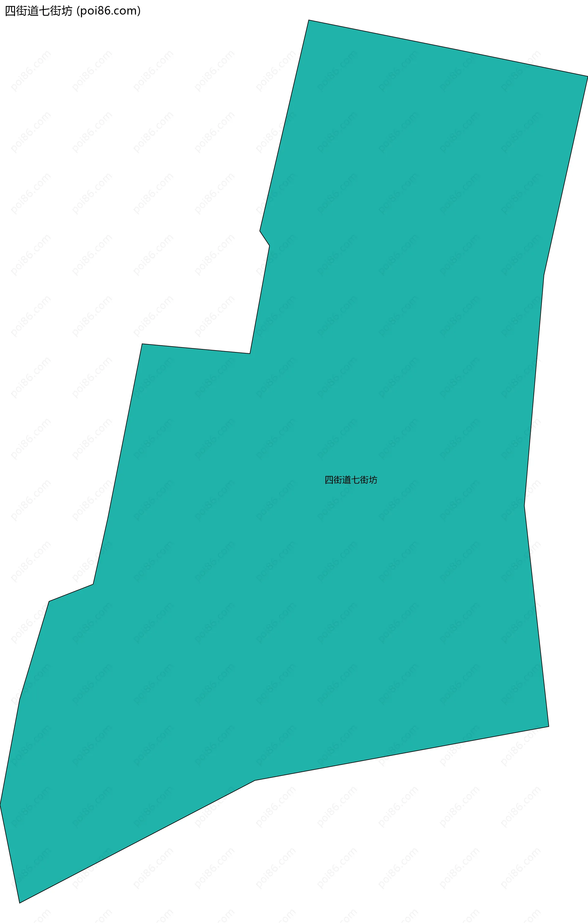 四街道七街坊边界地图