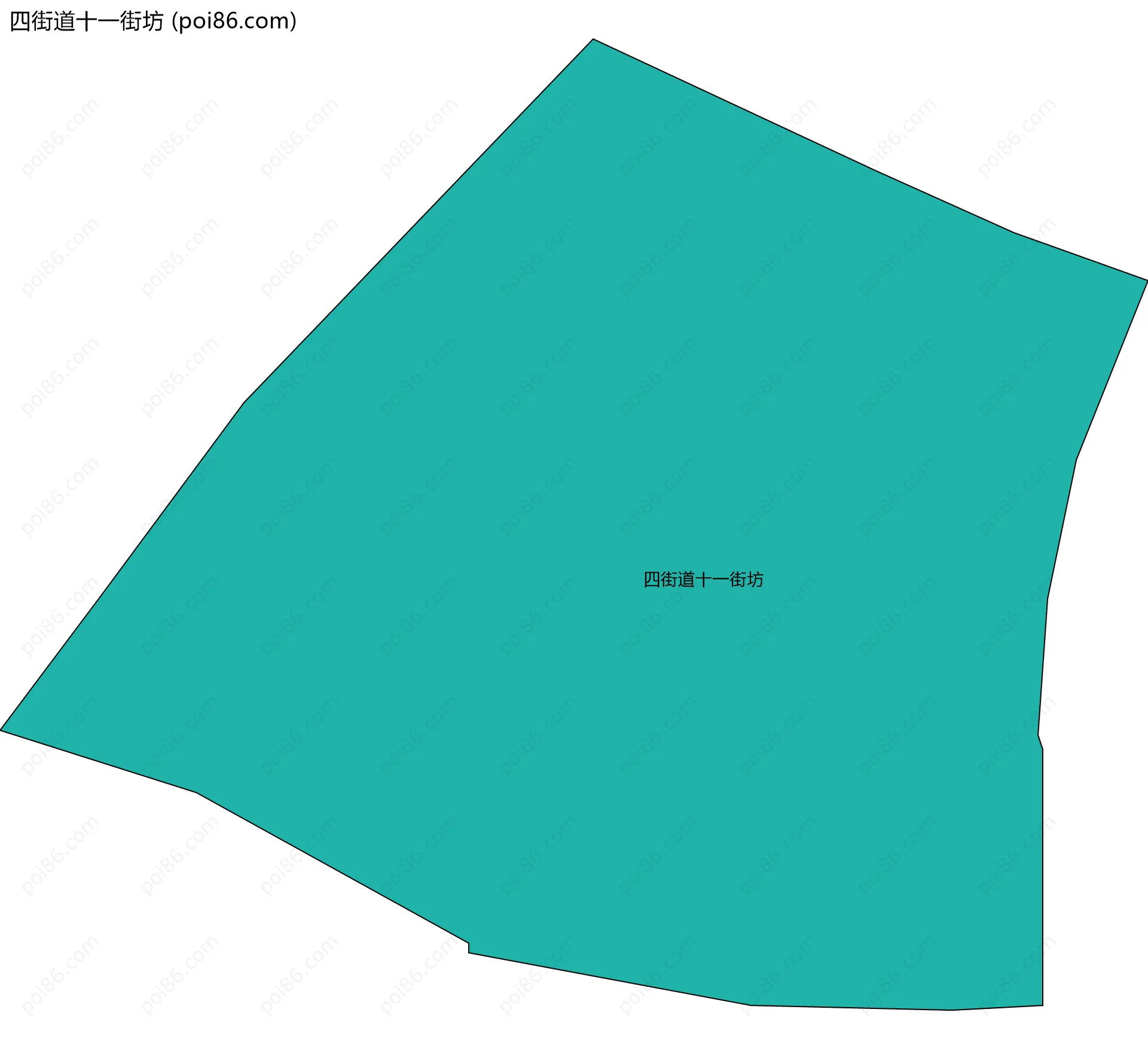 四街道十一街坊边界地图
