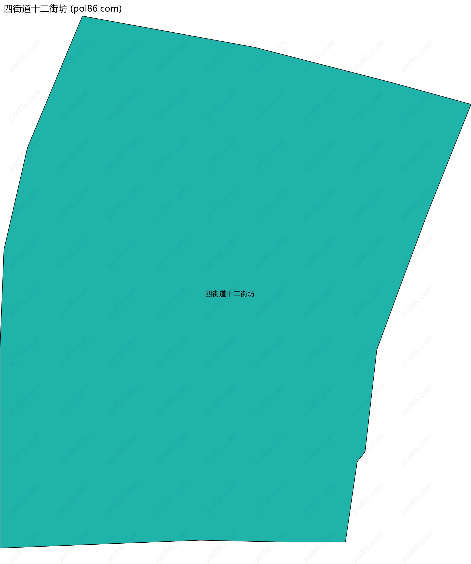 四街道十二街坊边界地图