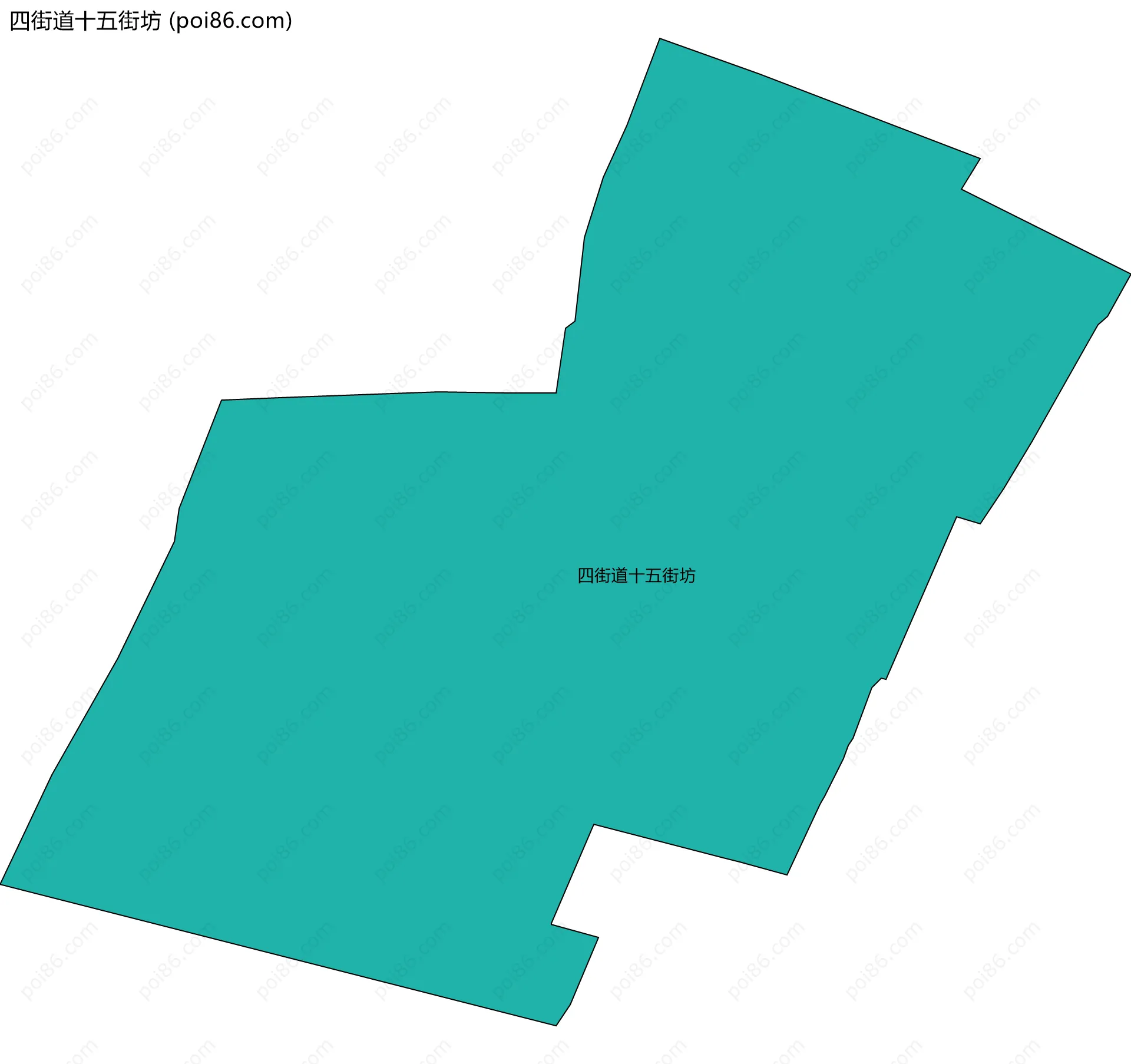 四街道十五街坊边界地图