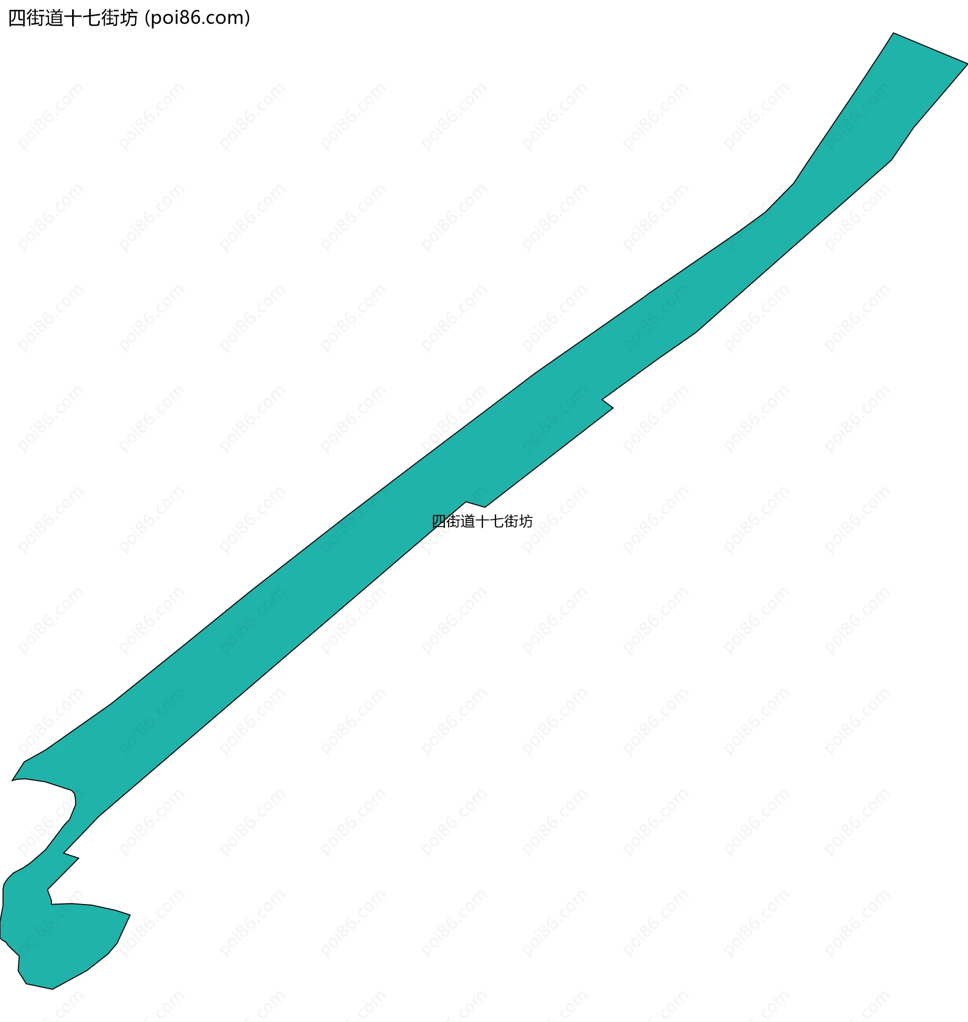 四街道十七街坊边界地图