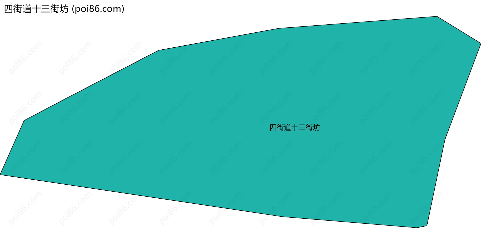 四街道十三街坊边界地图