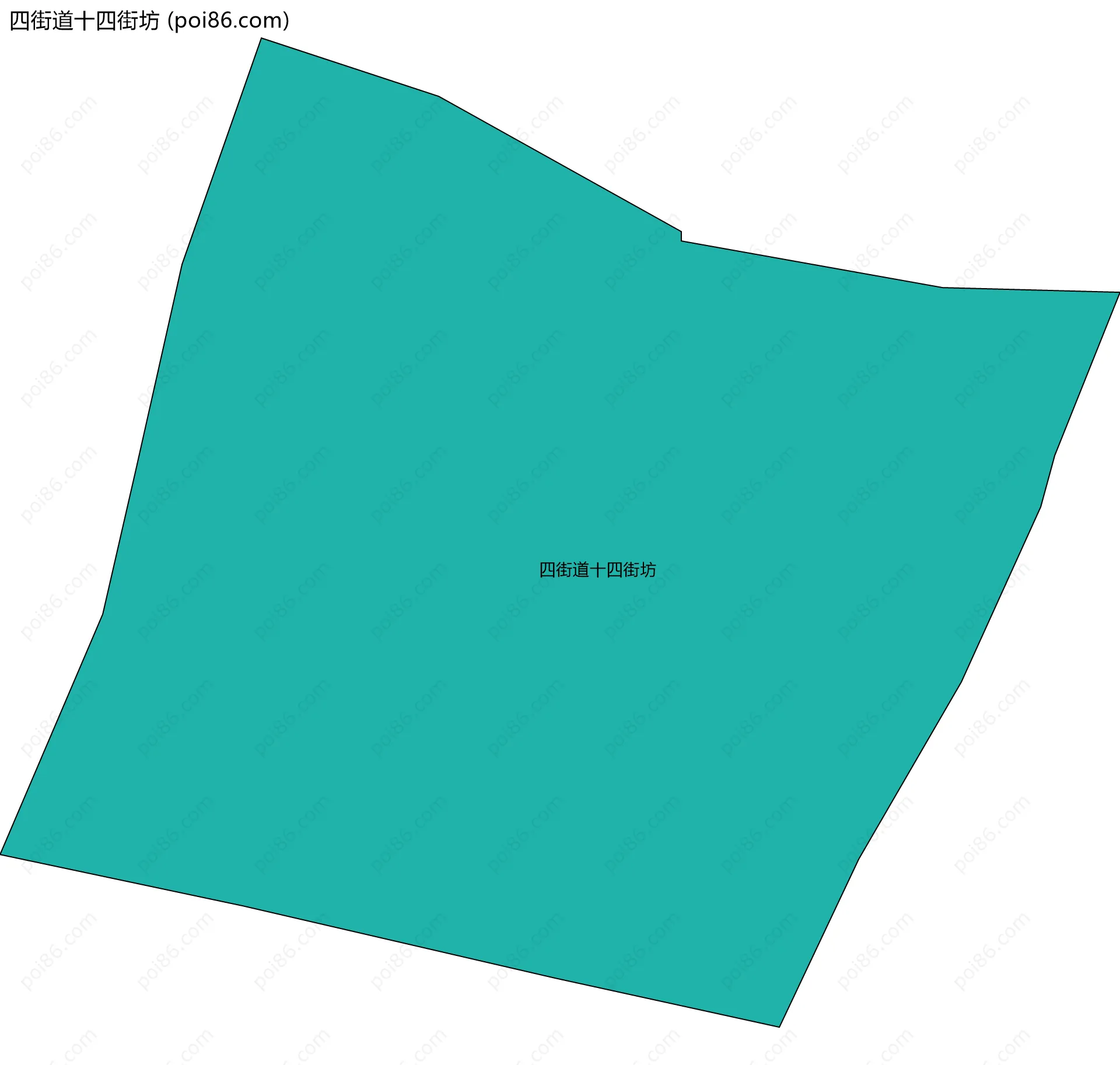 四街道十四街坊边界地图