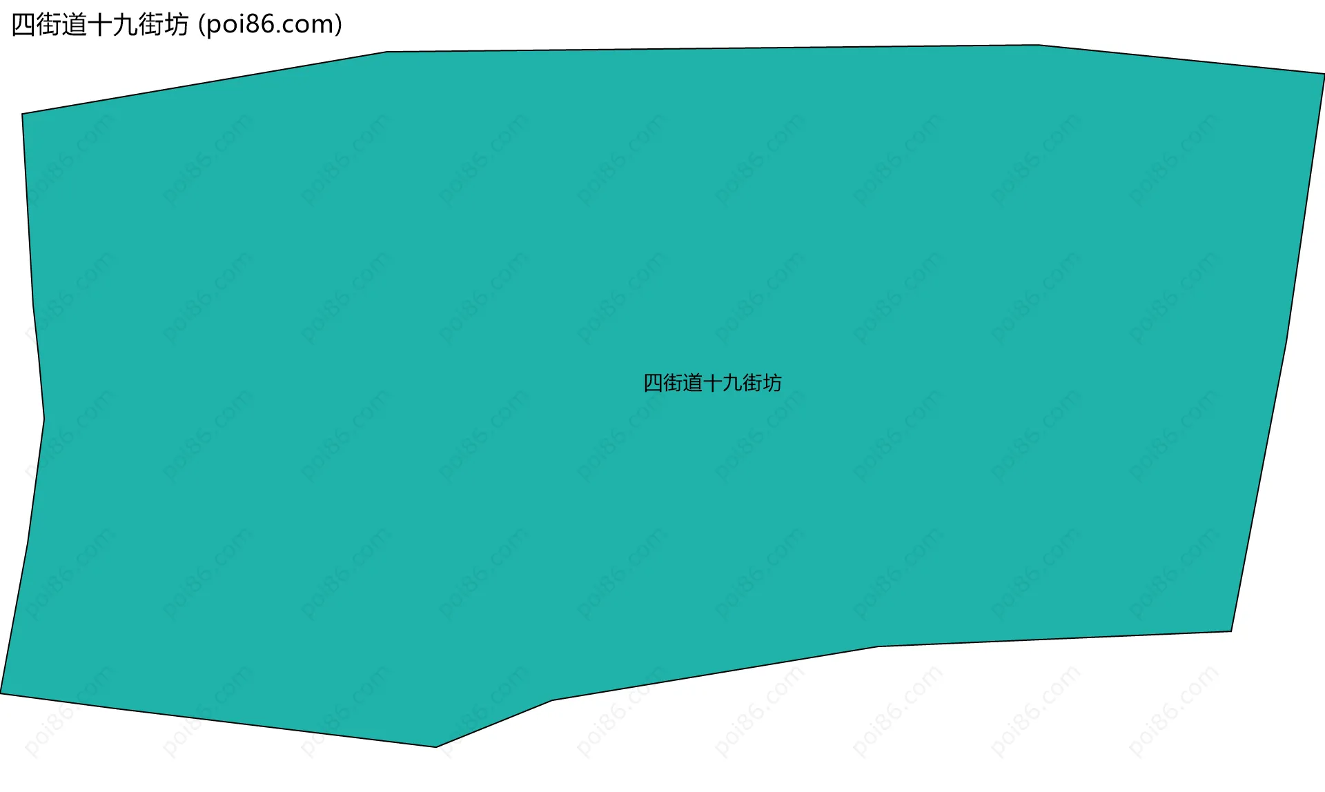 四街道十九街坊边界地图