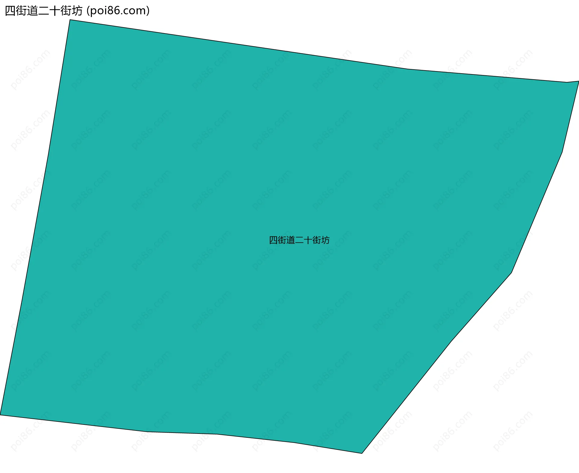 四街道二十街坊边界地图