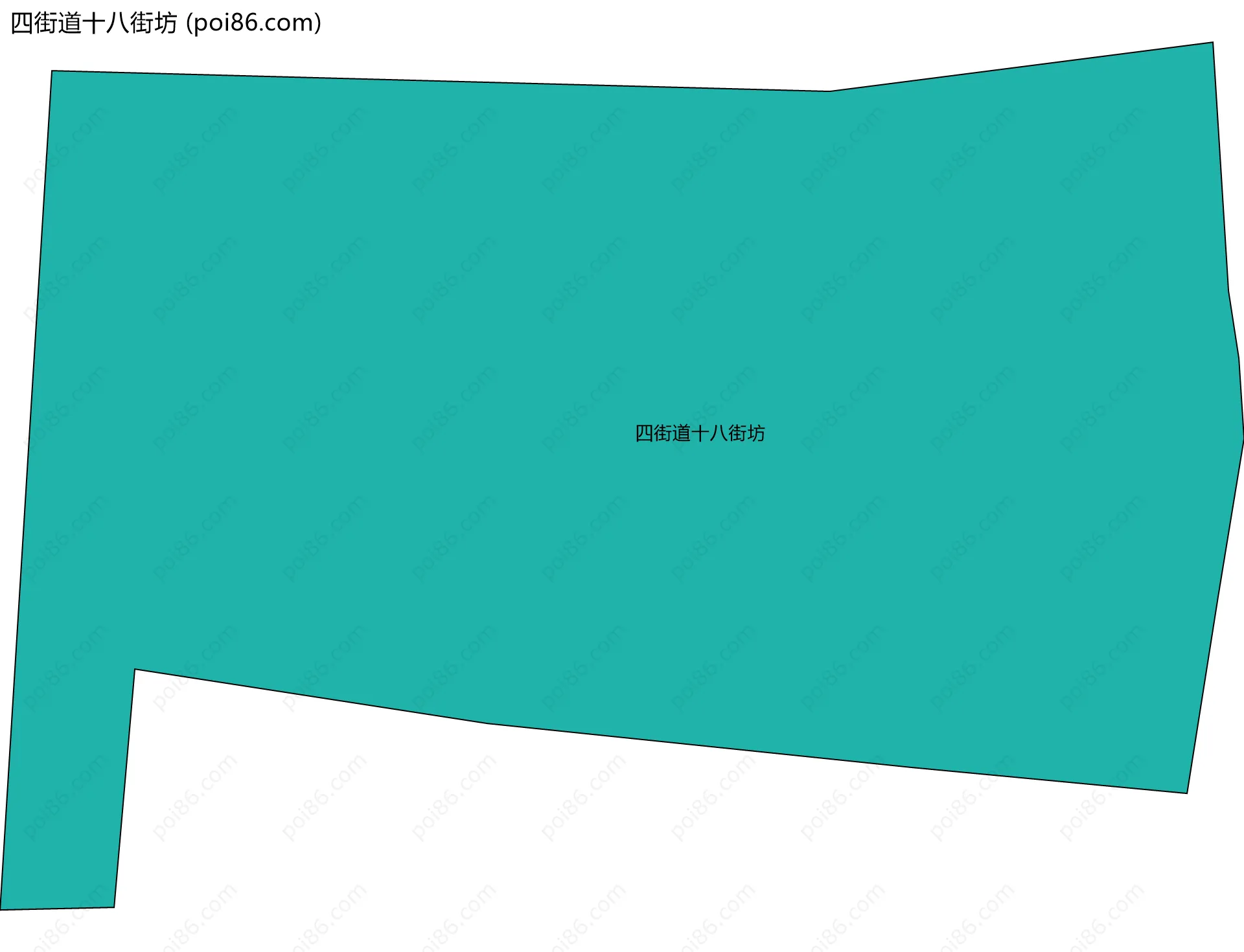 四街道十八街坊边界地图