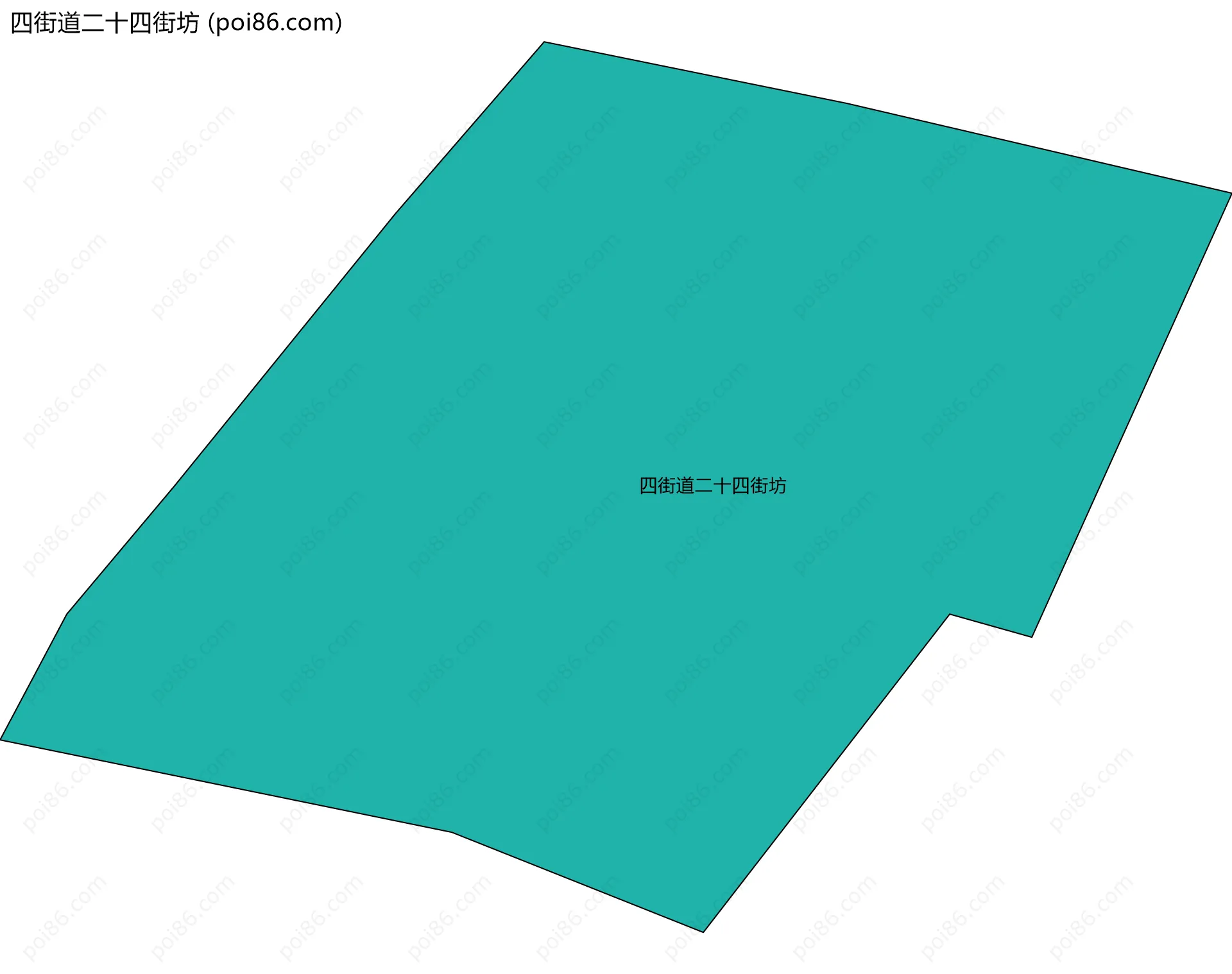 四街道二十四街坊边界地图