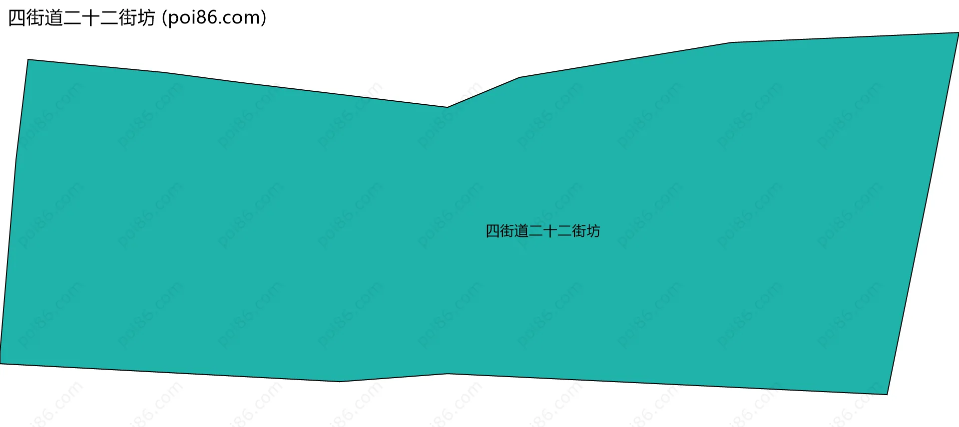 四街道二十二街坊边界地图