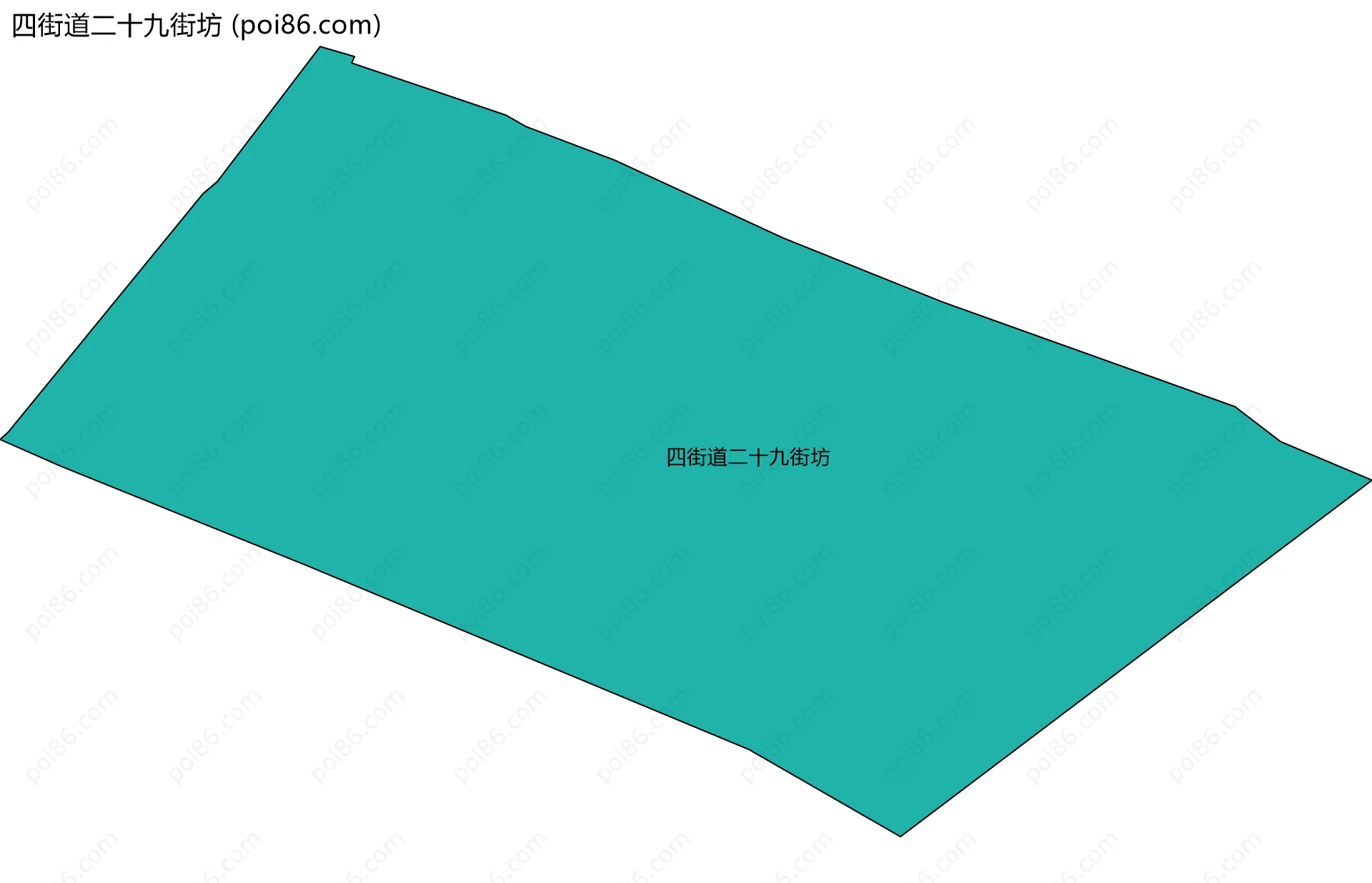 四街道二十九街坊边界地图