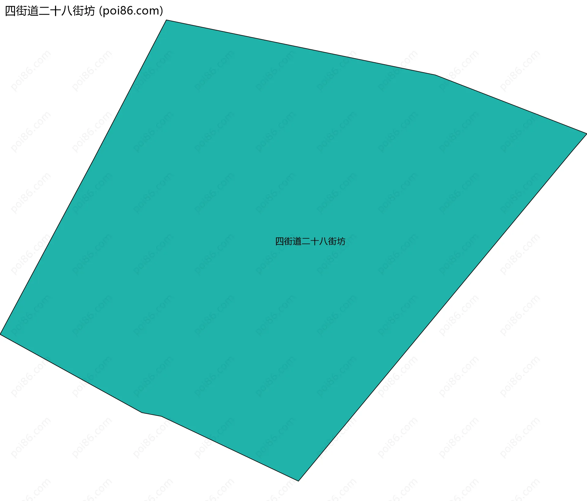 四街道二十八街坊边界地图