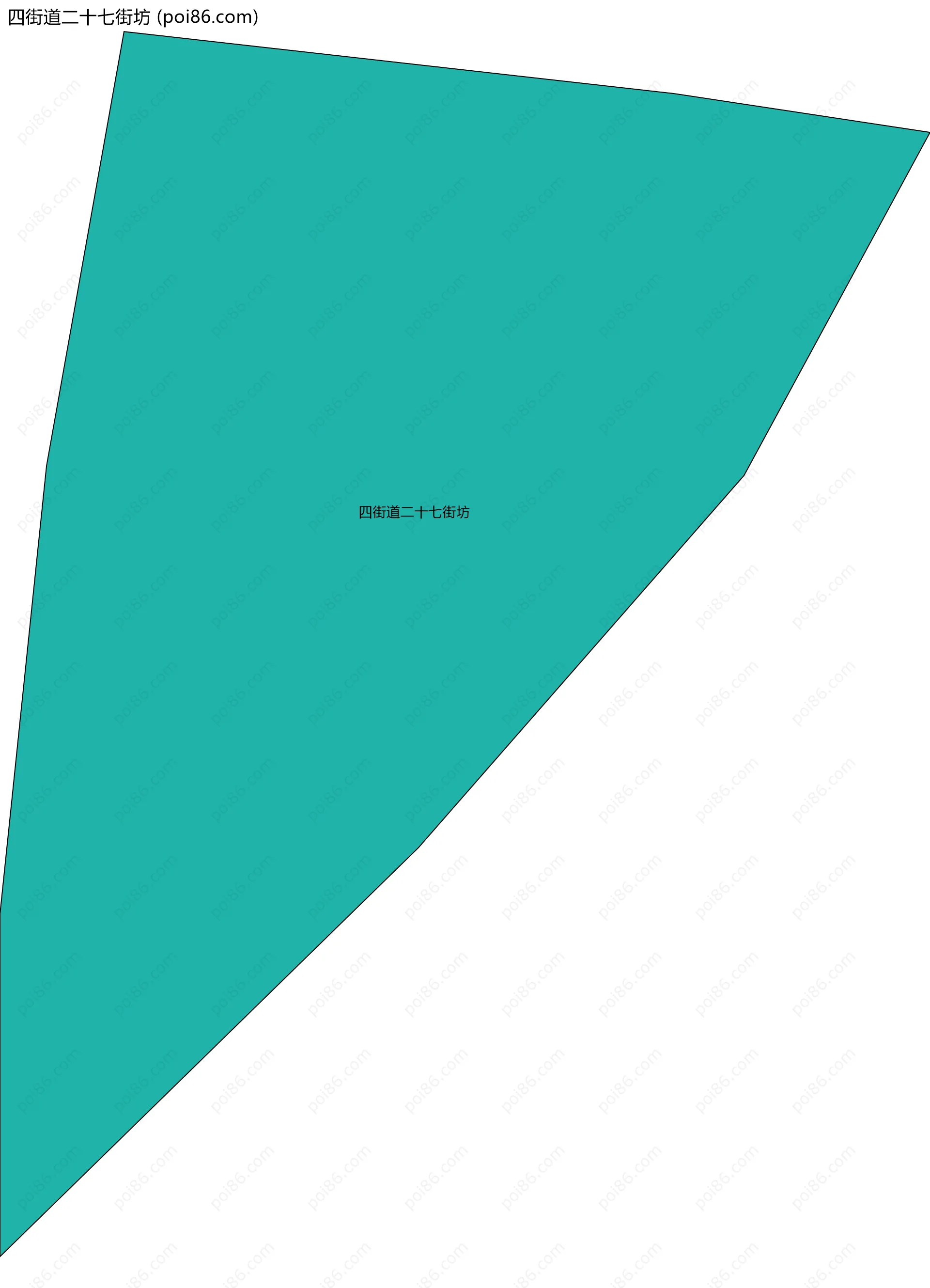 四街道二十七街坊边界地图