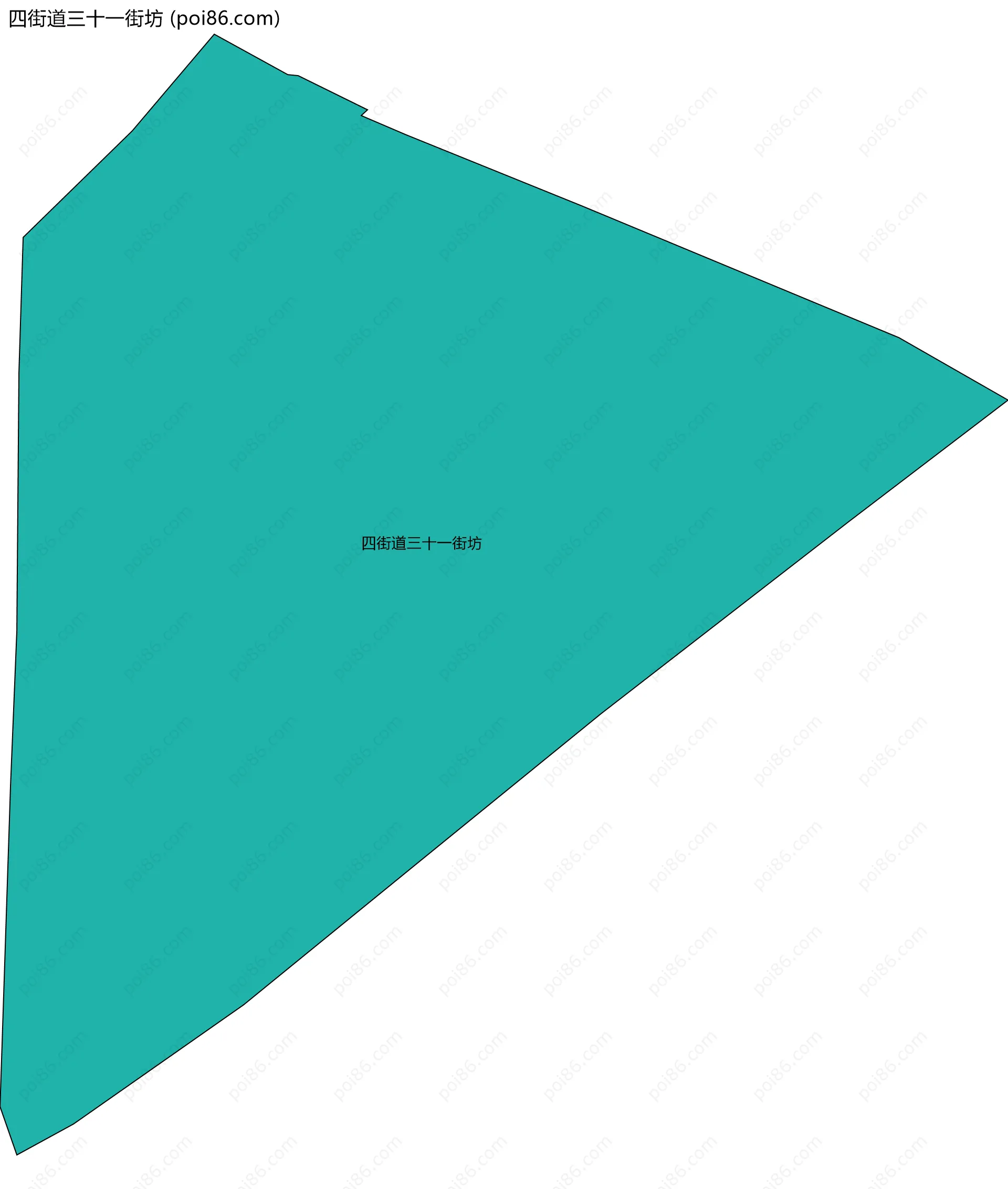 四街道三十一街坊边界地图