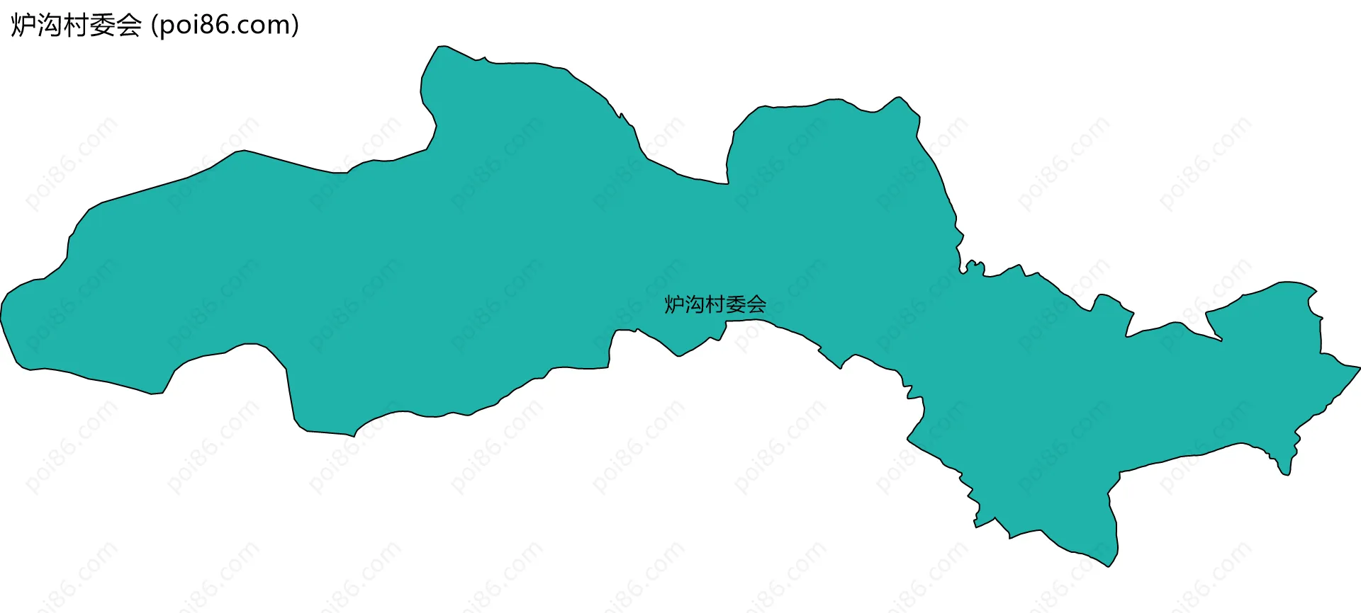 炉沟村委会边界地图