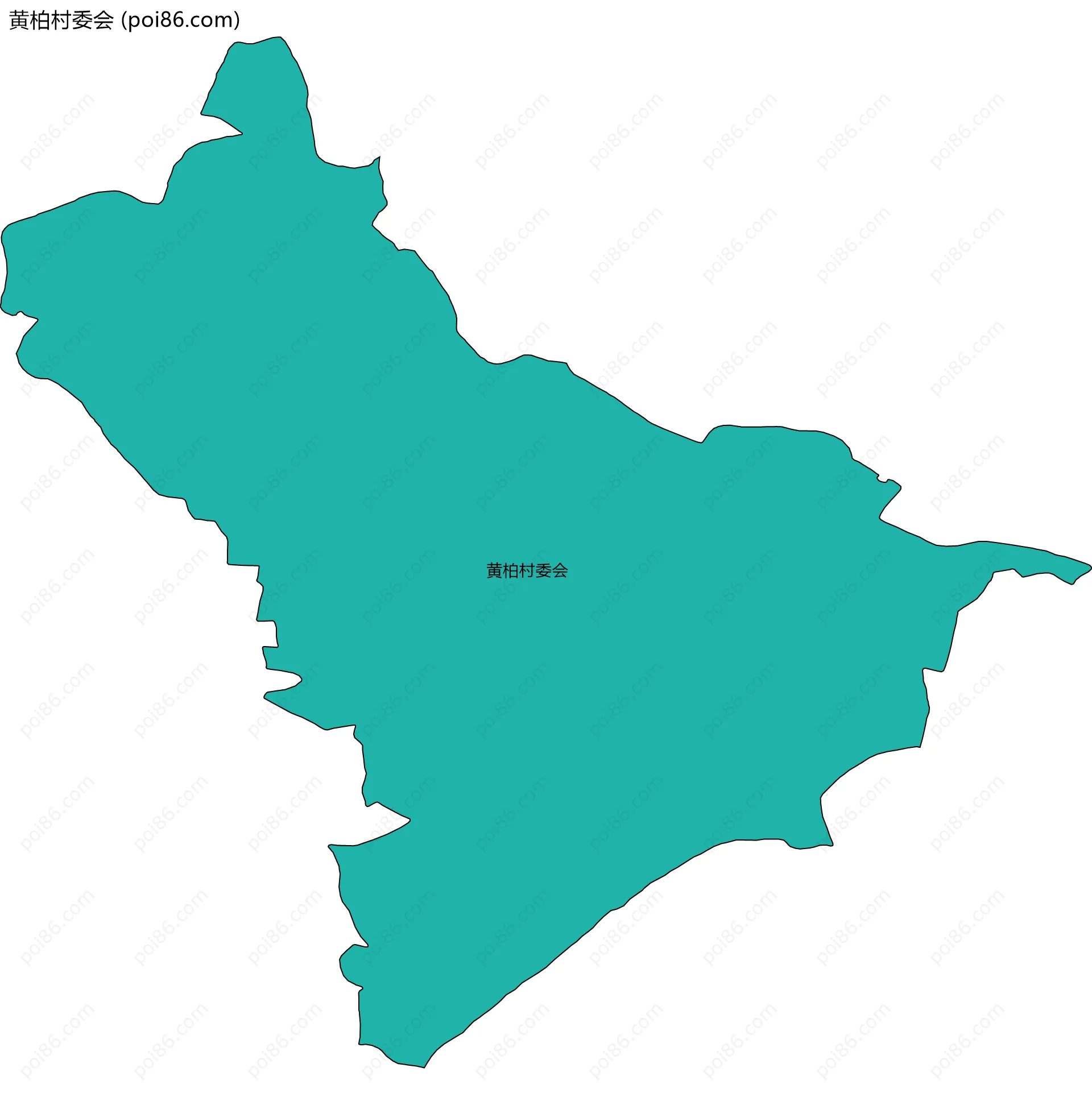 黄柏村委会边界地图