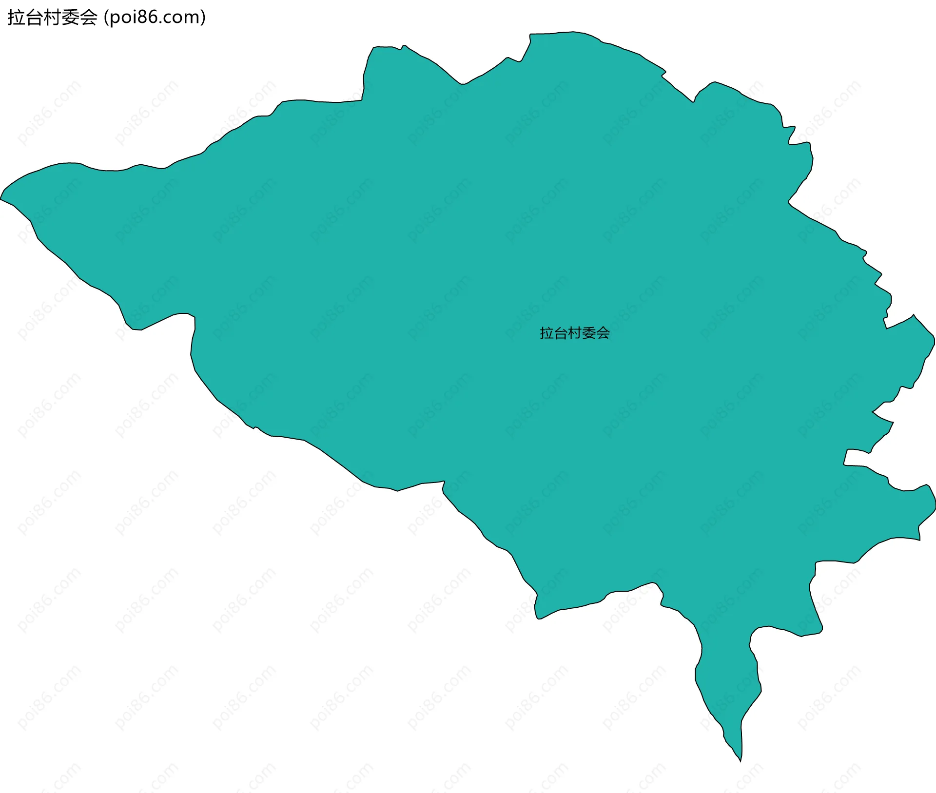 拉台村委会边界地图