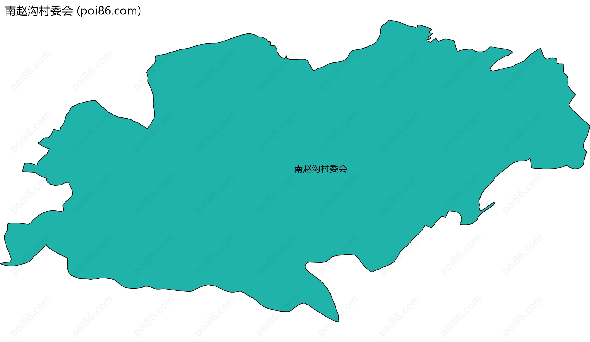南赵沟村委会边界地图