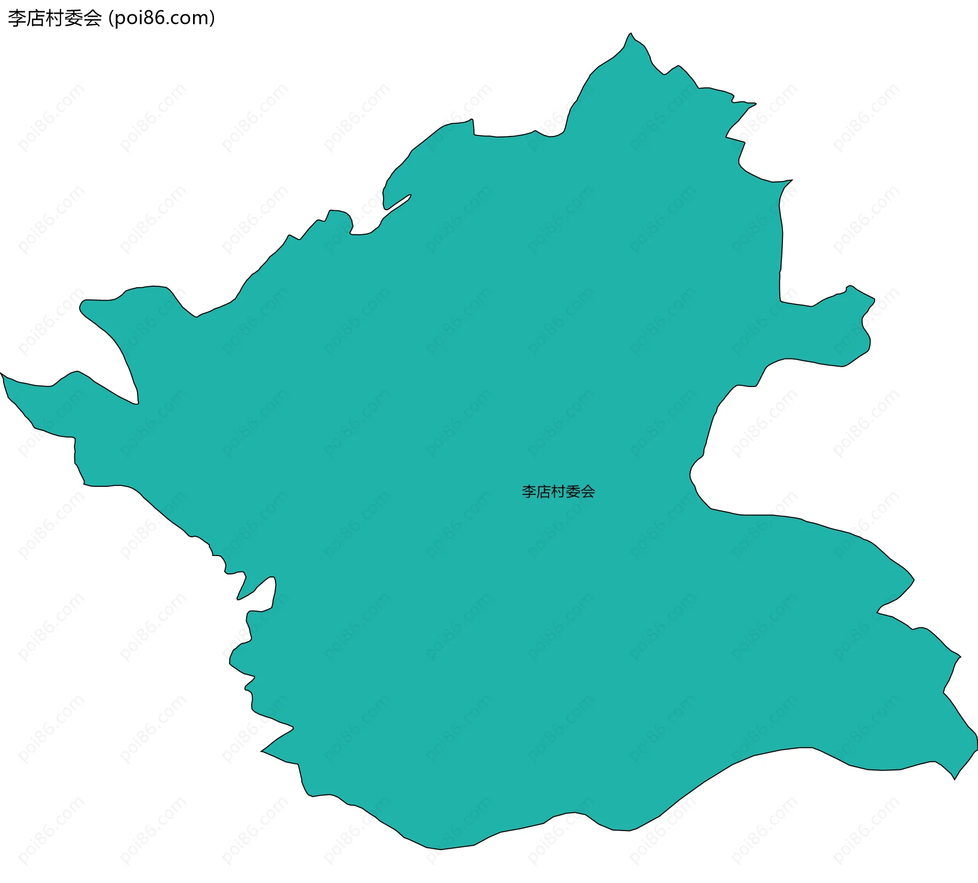 李店村委会边界地图