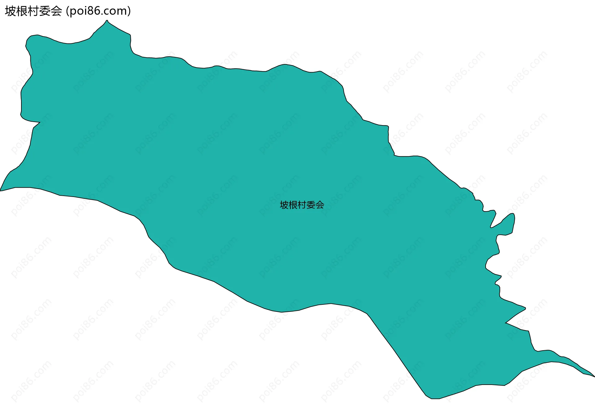 坡根村委会边界地图