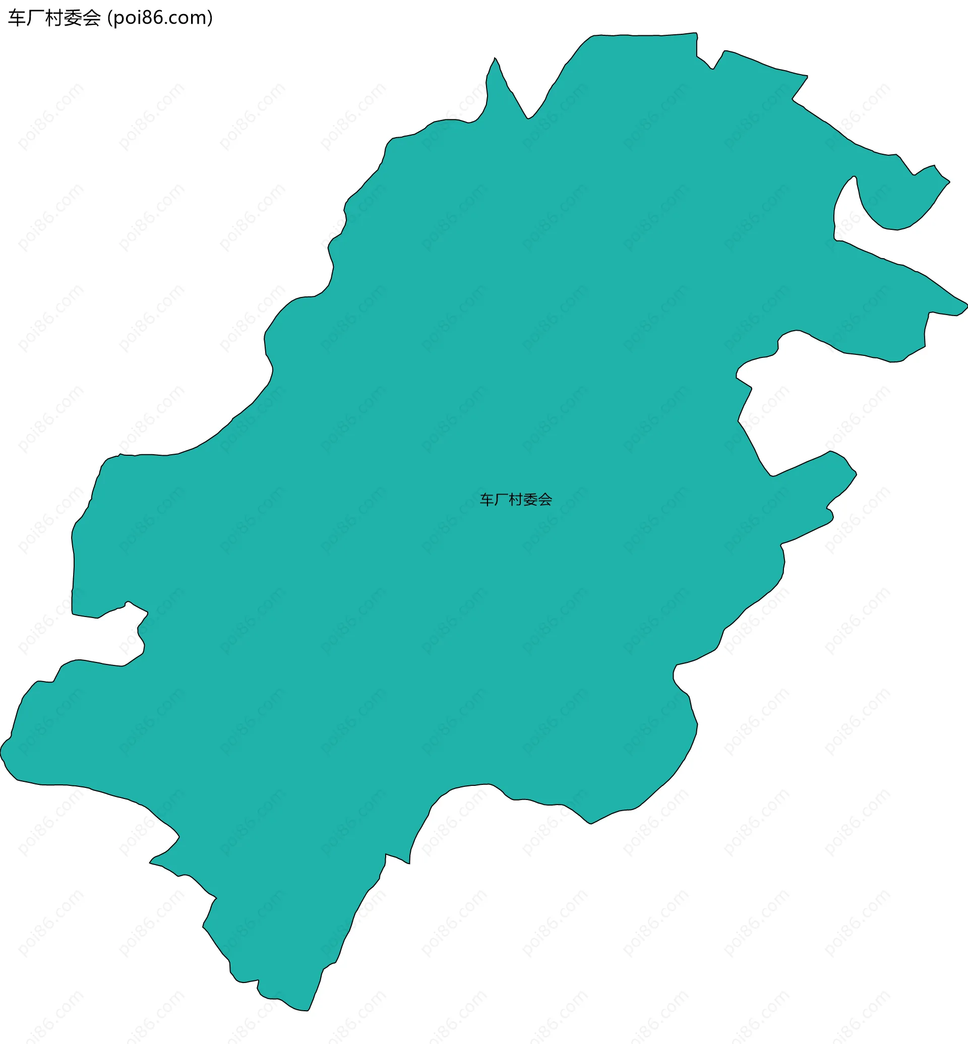 车厂村委会边界地图