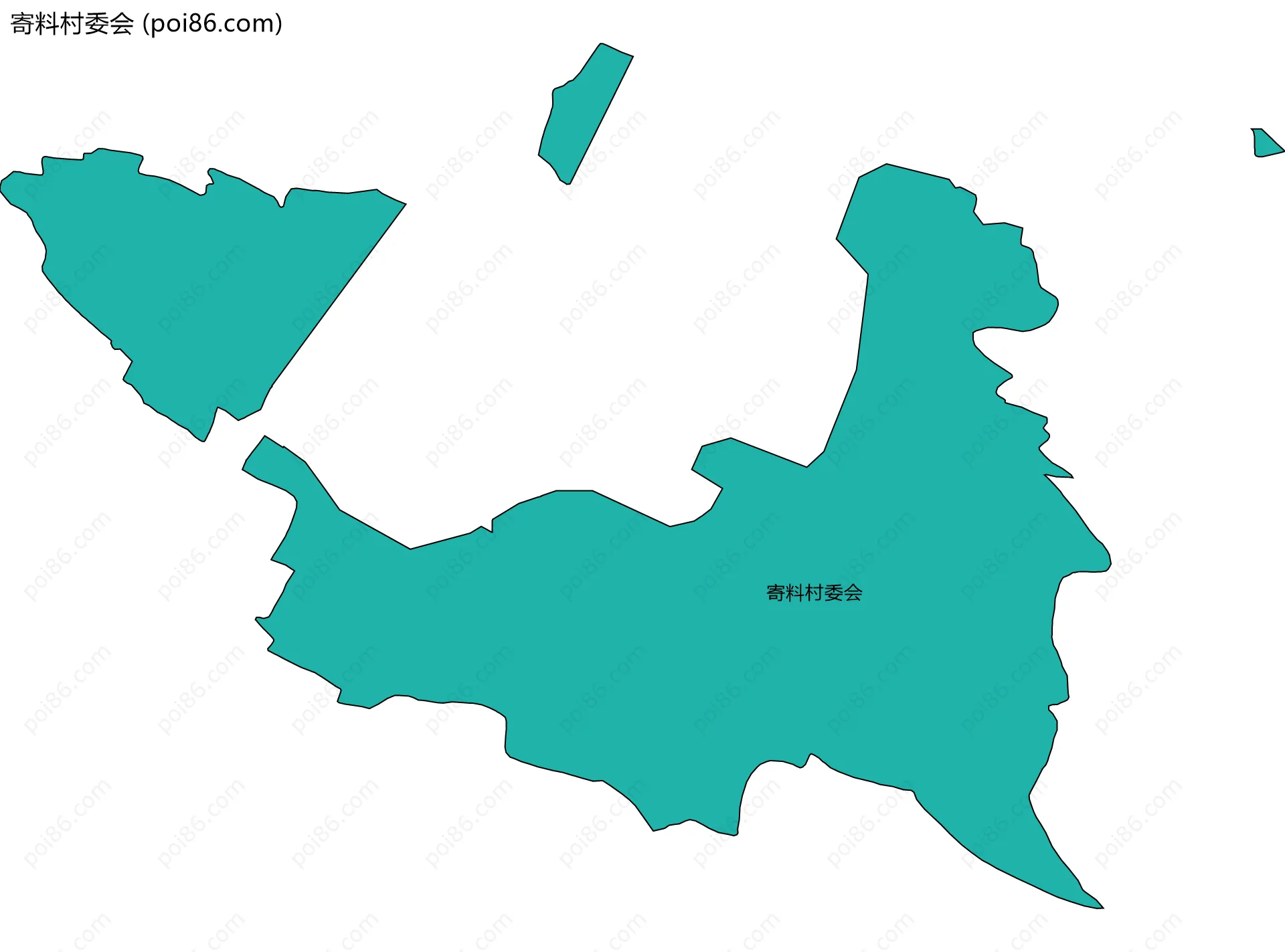 寄料村委会边界地图