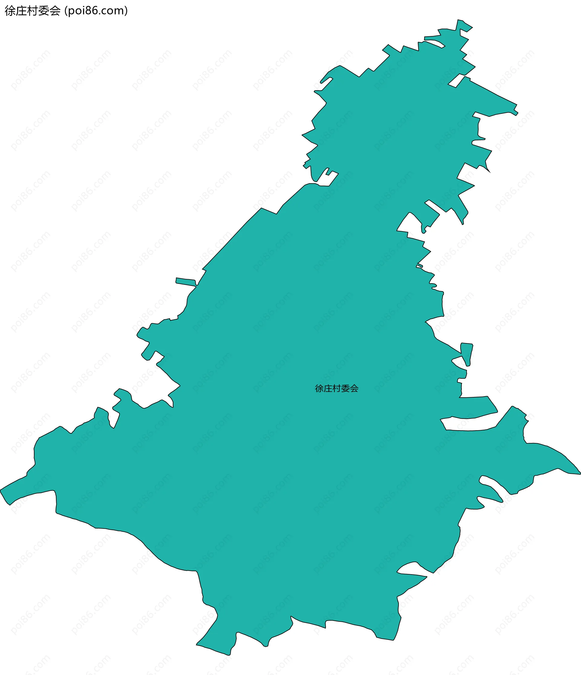 徐庄村委会边界地图