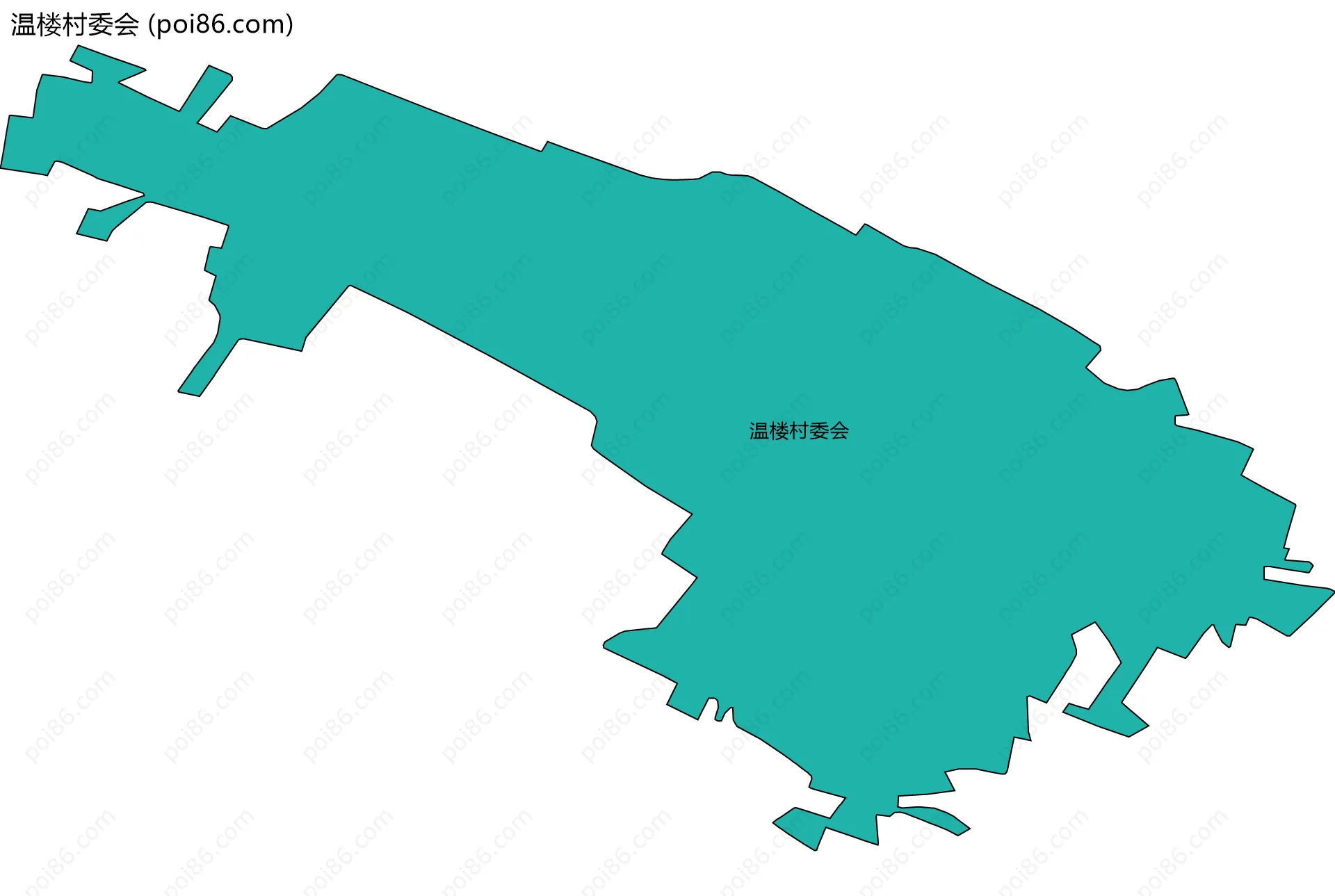 温楼村委会边界地图