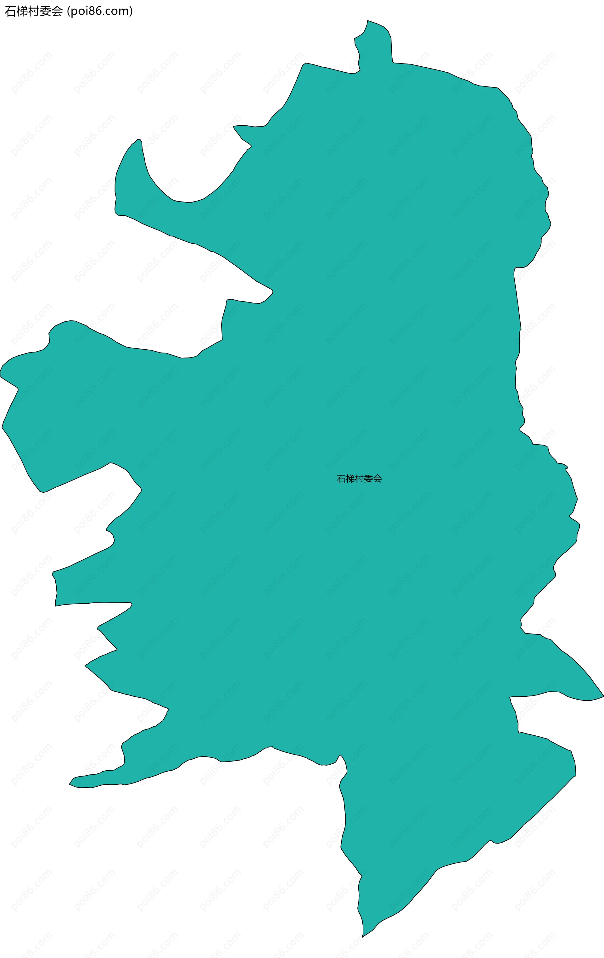 石梯村委会边界地图