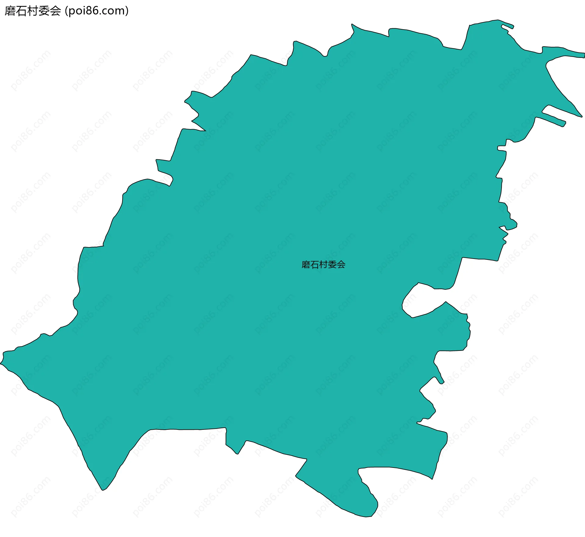 磨石村委会边界地图