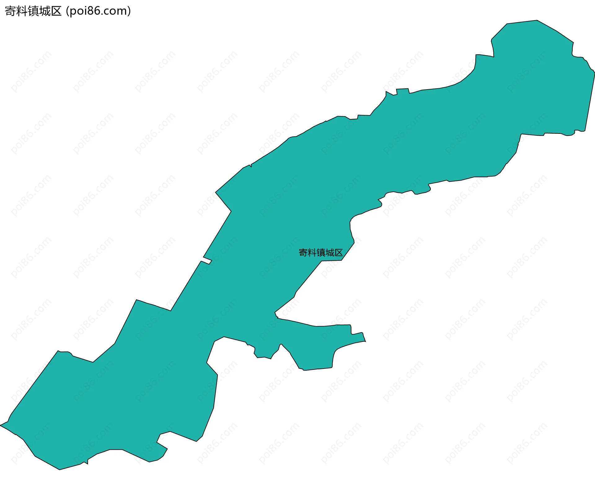 寄料镇城区边界地图