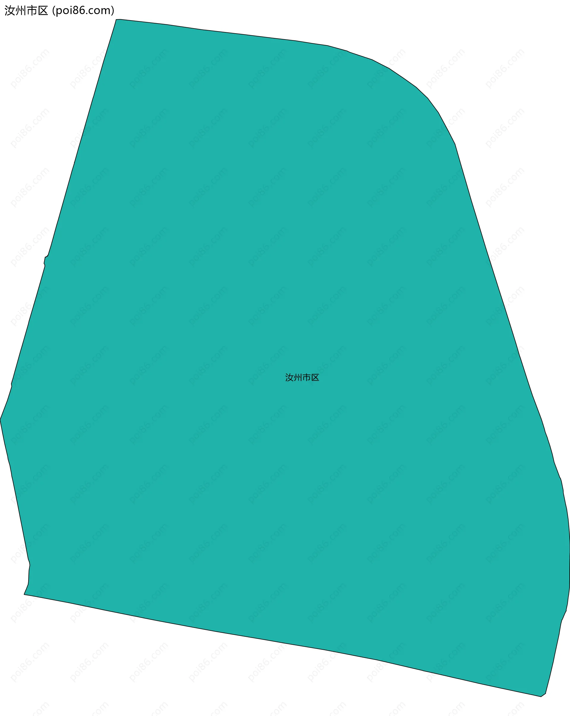 汝州市区边界地图(五级行政区划)