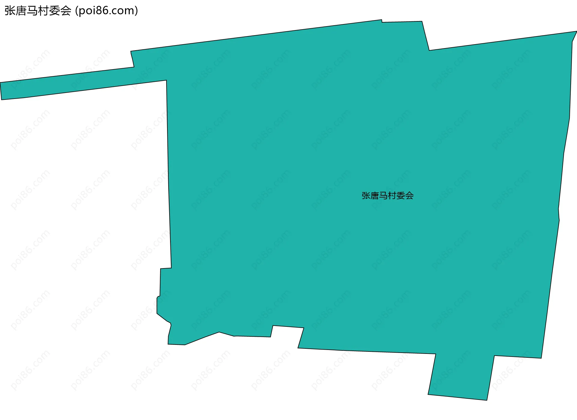张唐马村委会边界地图