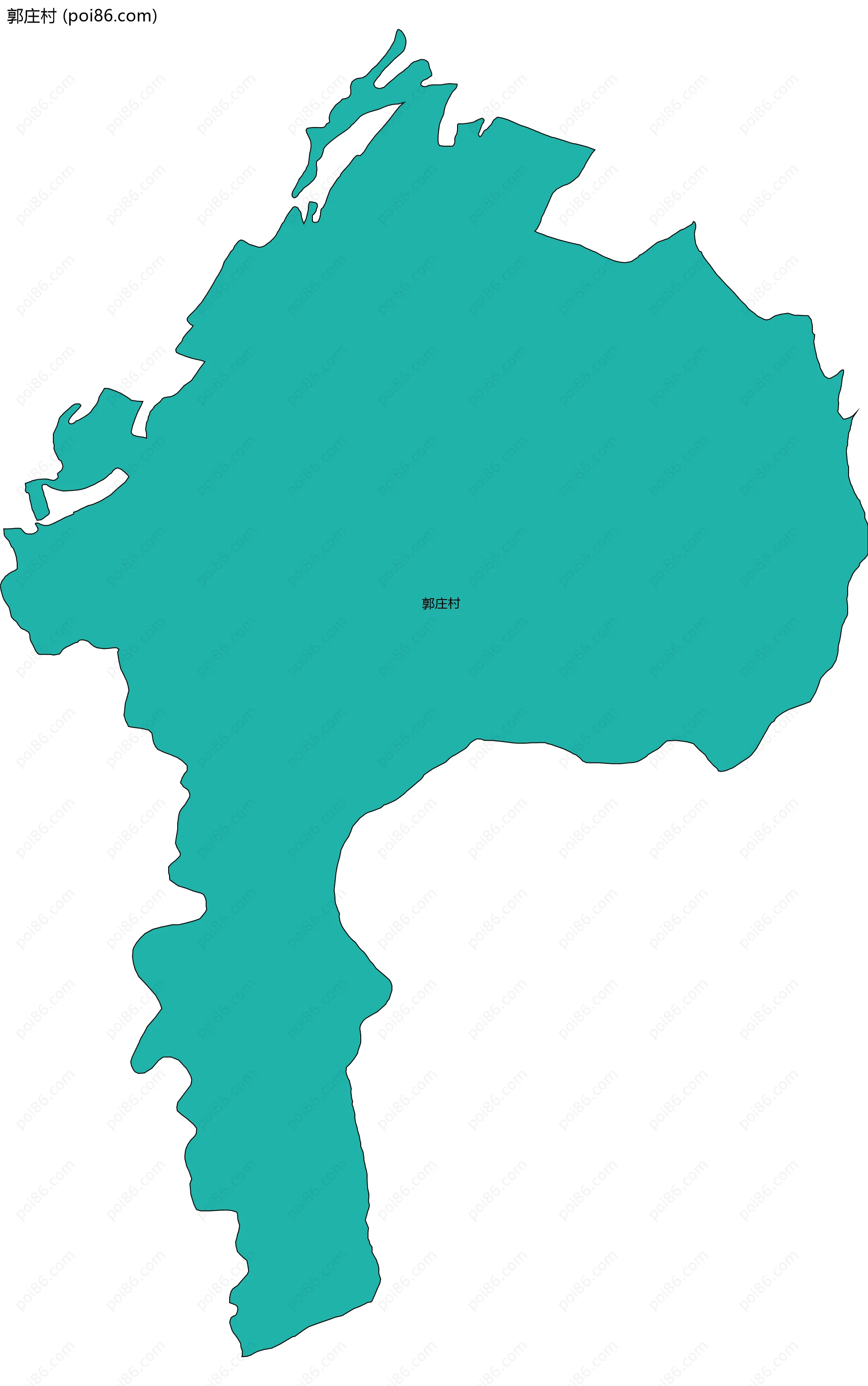 郭庄村边界地图