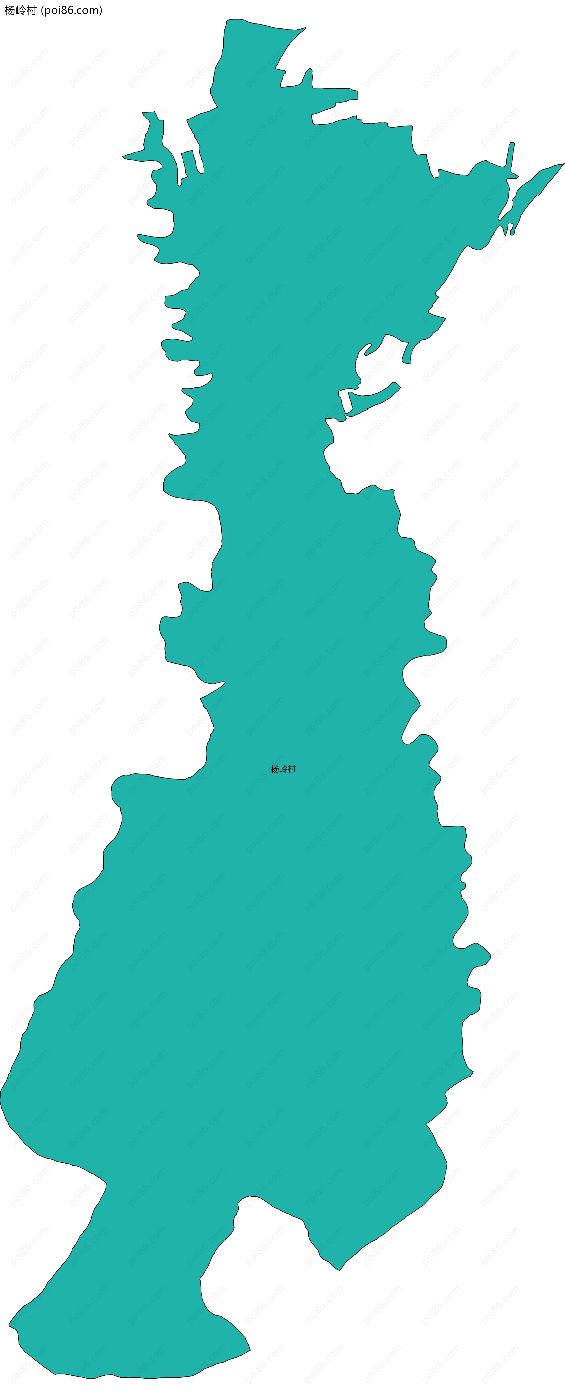 杨岭村边界地图