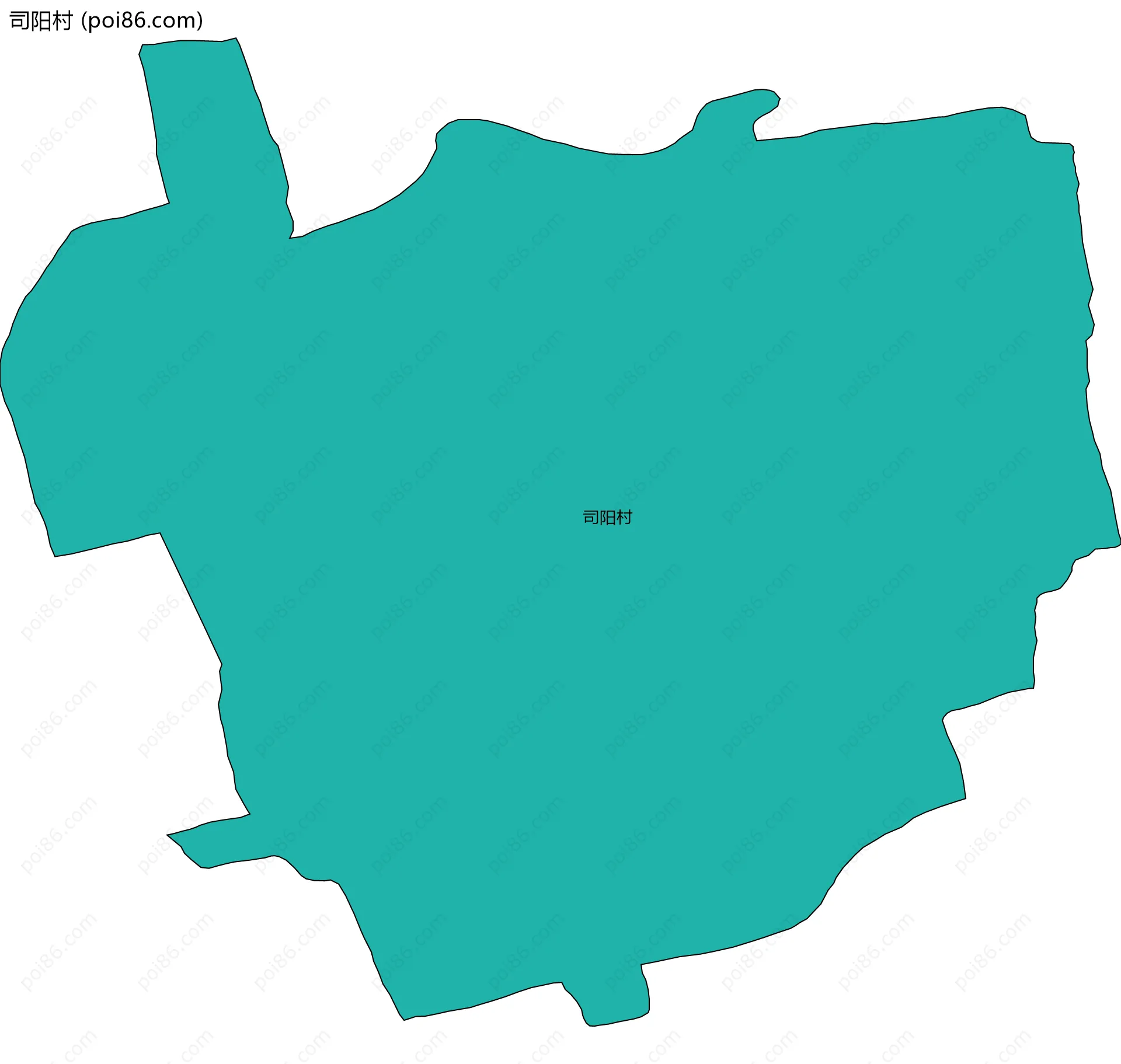 司阳村边界地图