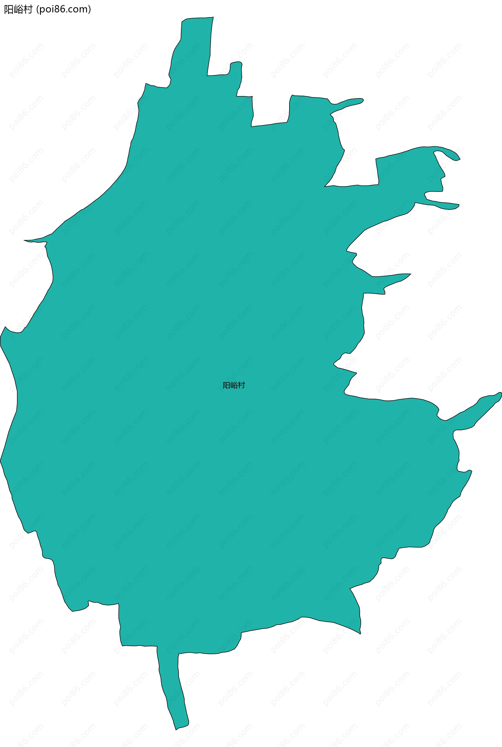 阳峪村边界地图