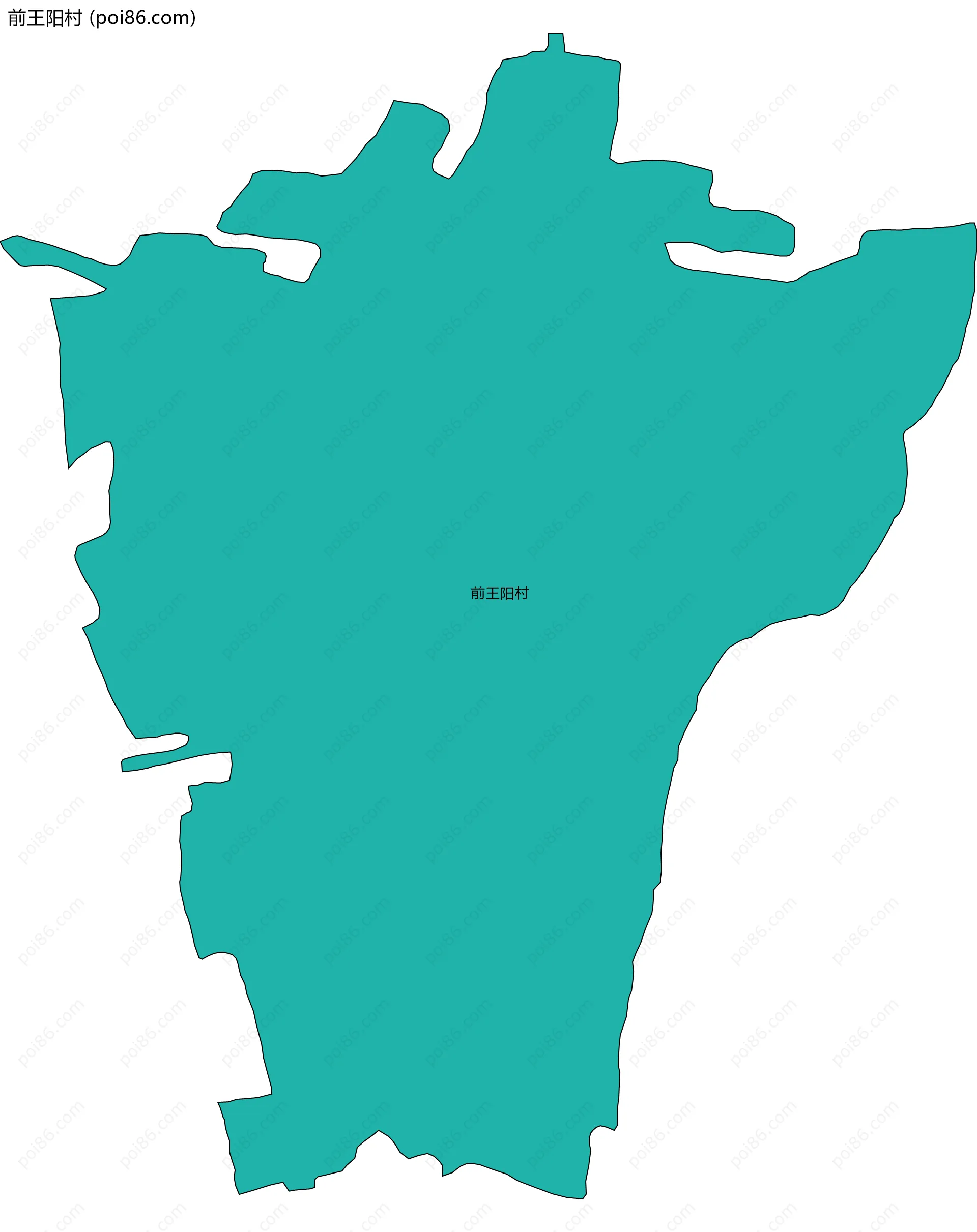 前王阳村边界地图