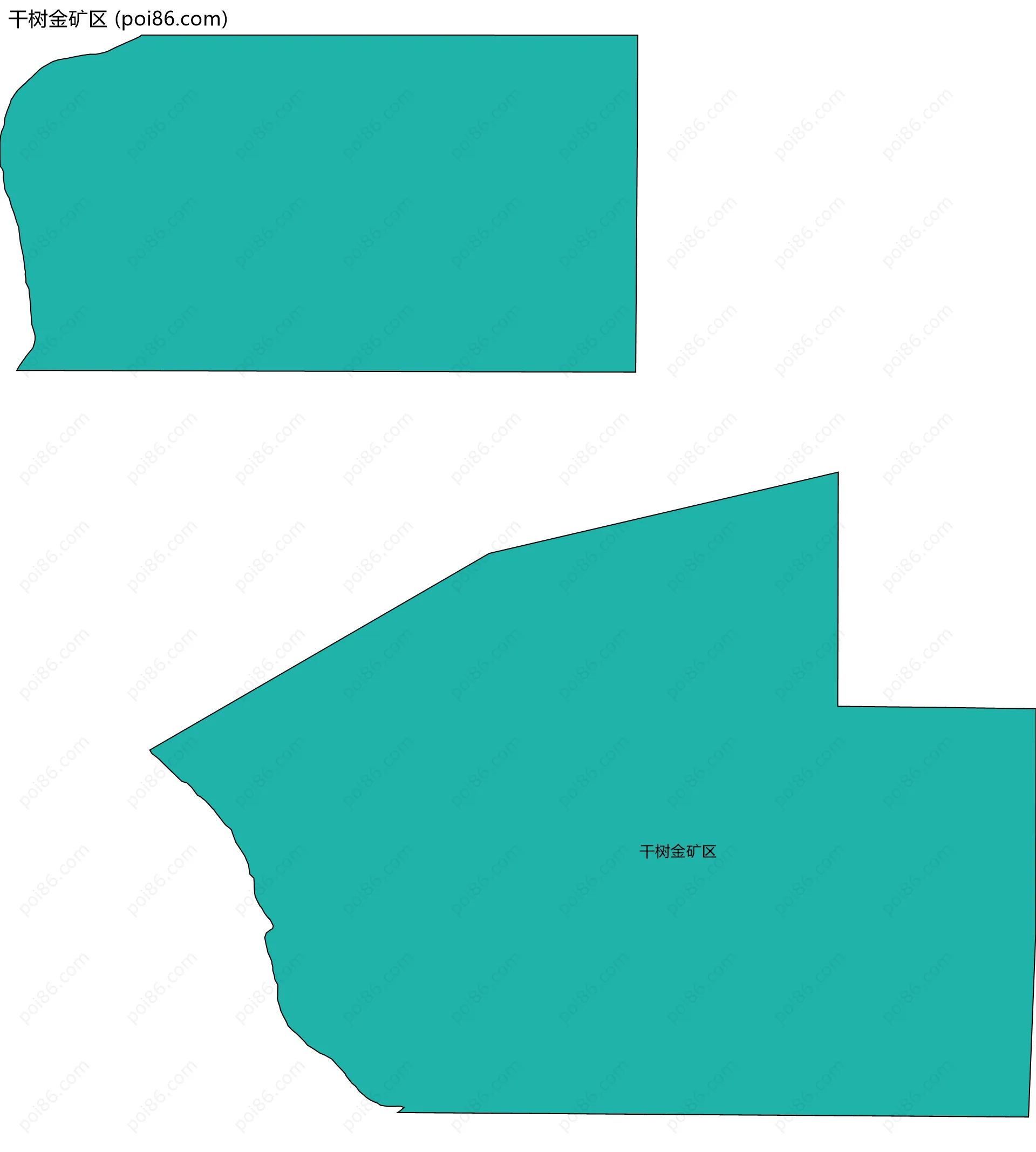 干树金矿区边界地图