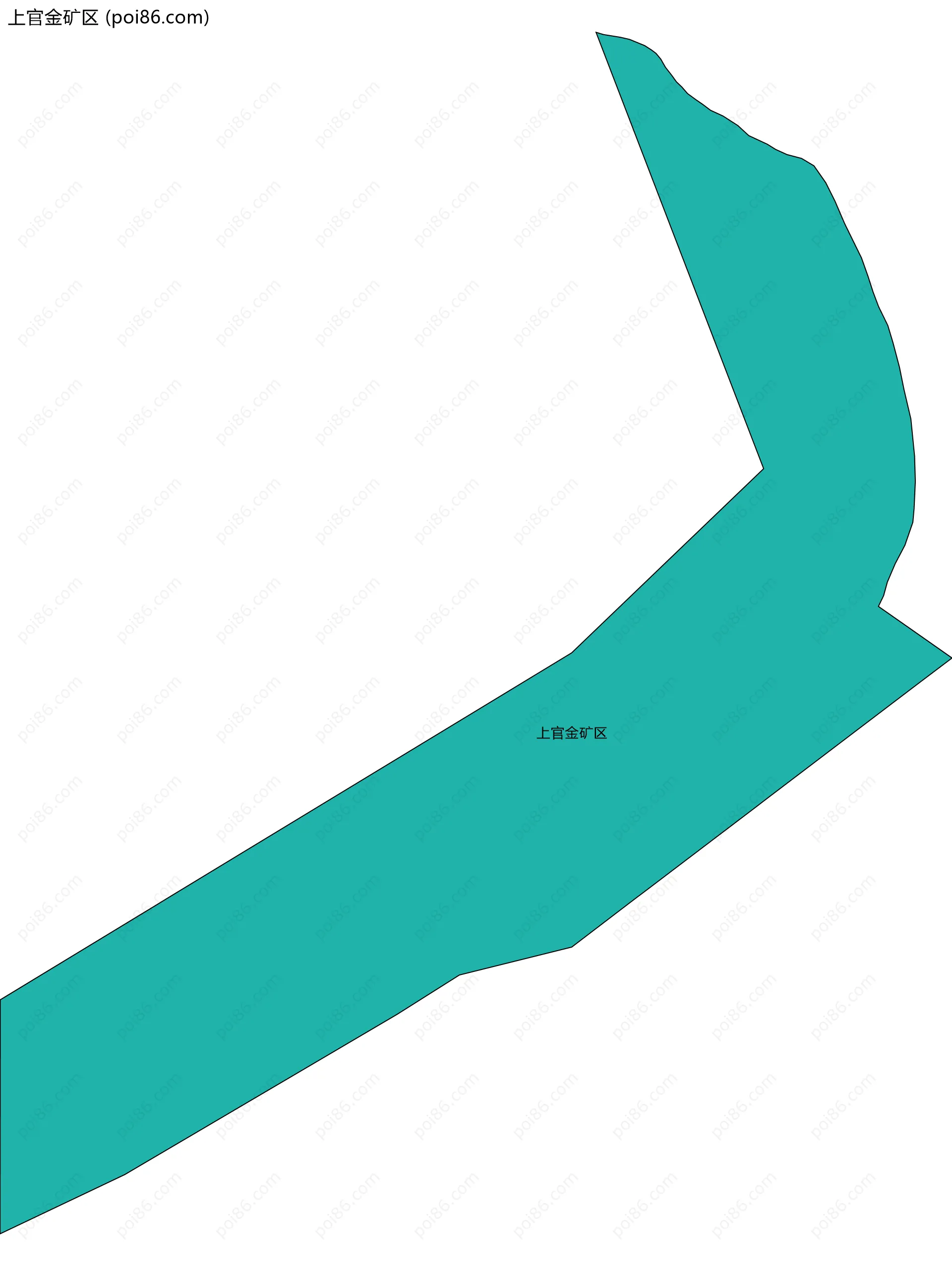 上官金矿区边界地图