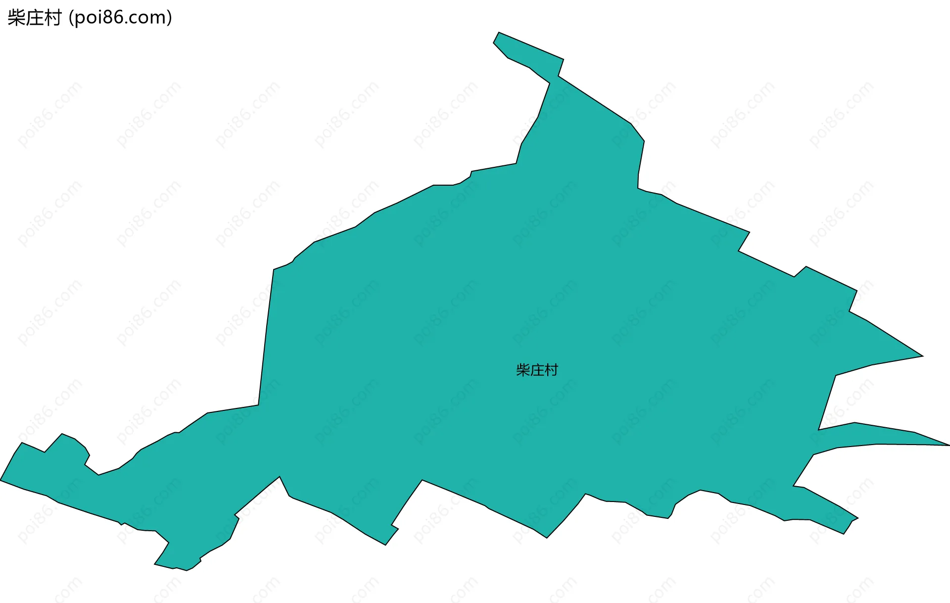 柴庄村边界地图