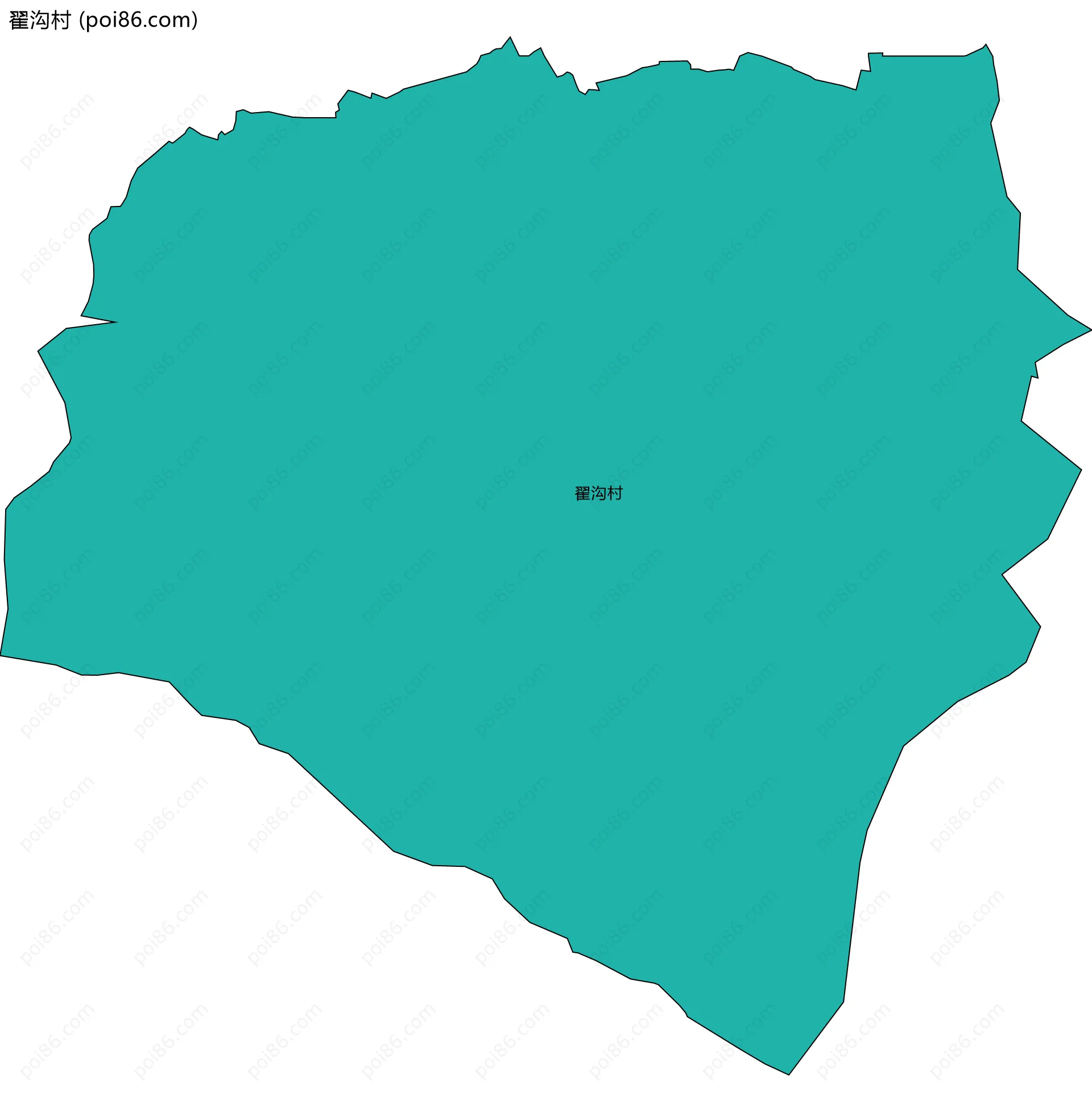 翟沟村边界地图