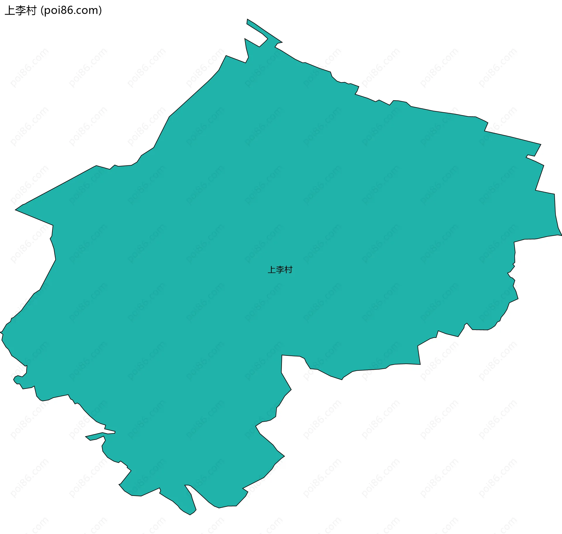 上李村边界地图