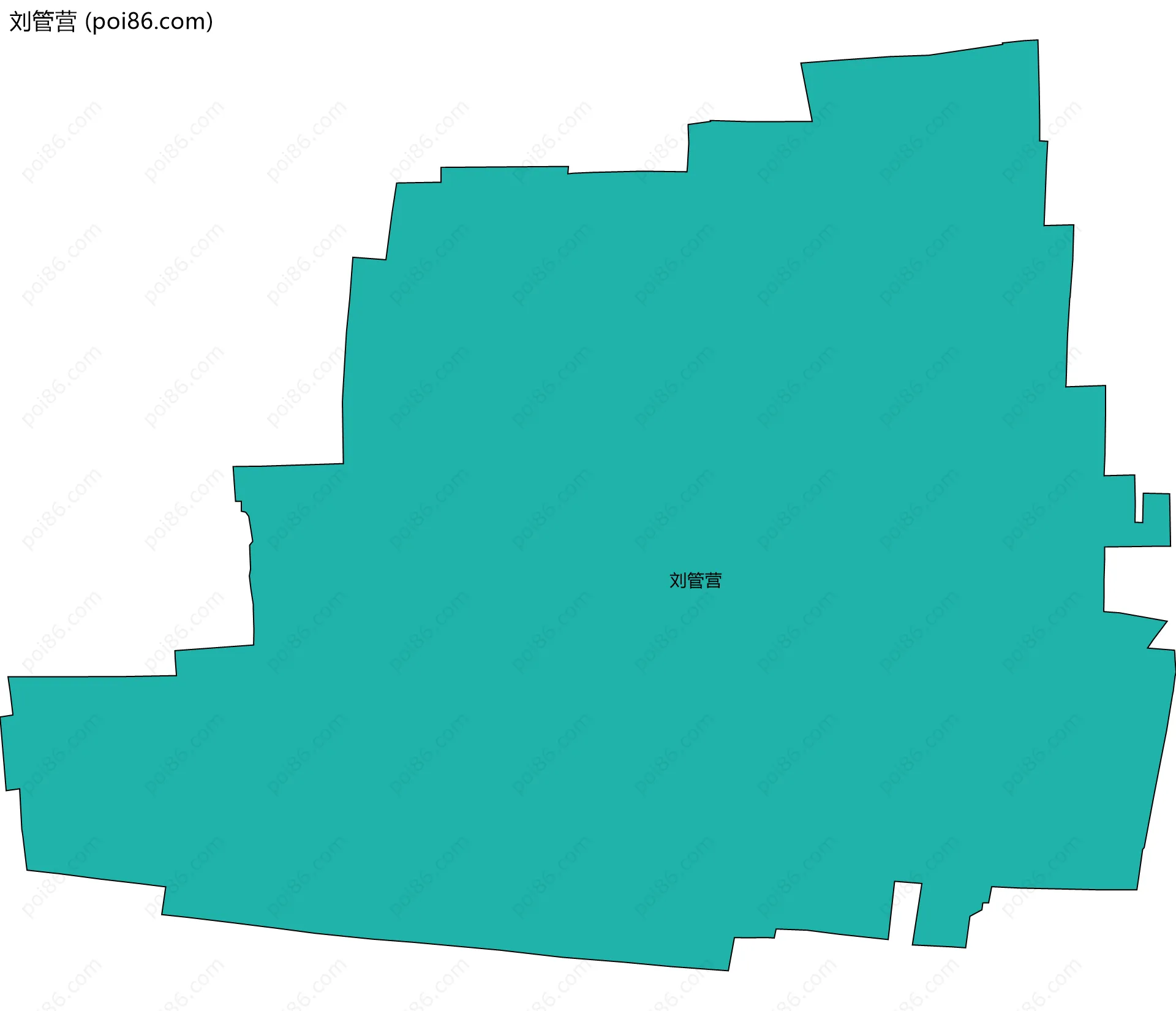 刘管营边界地图