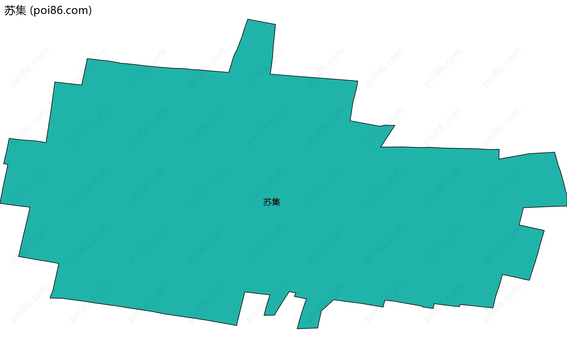 苏集边界地图