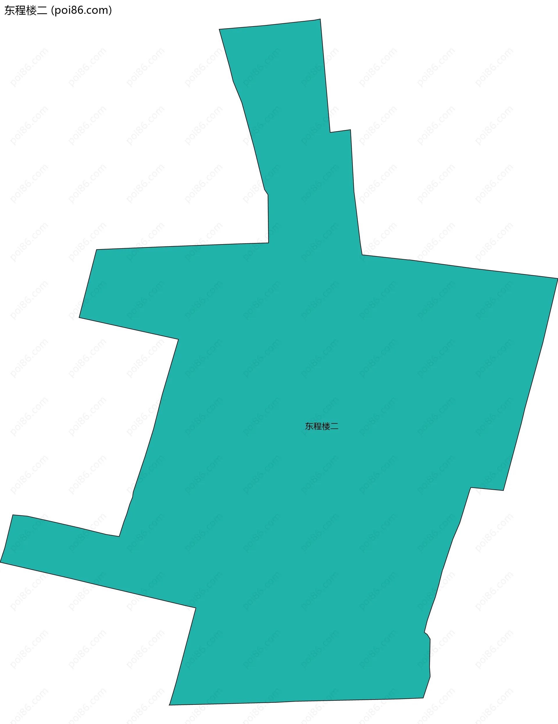 东程楼二边界地图