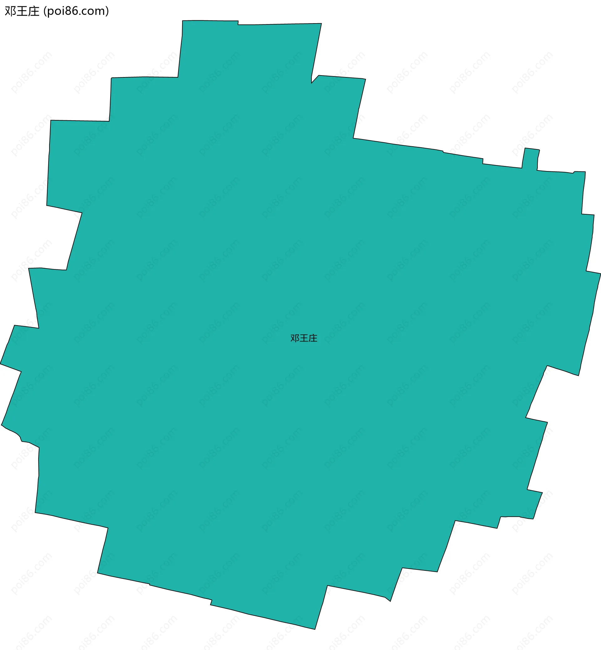 邓王庄边界地图