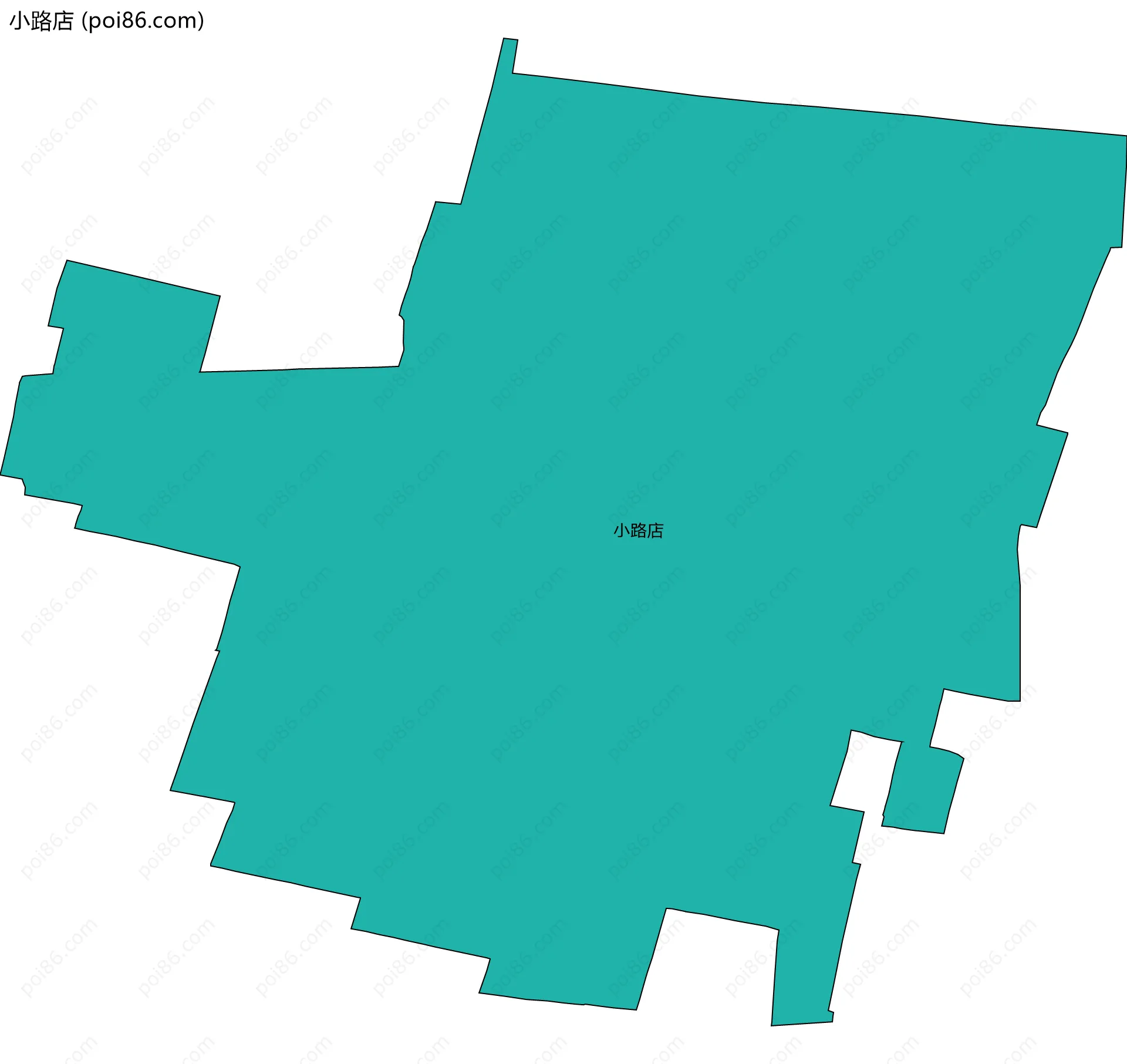 小路店边界地图