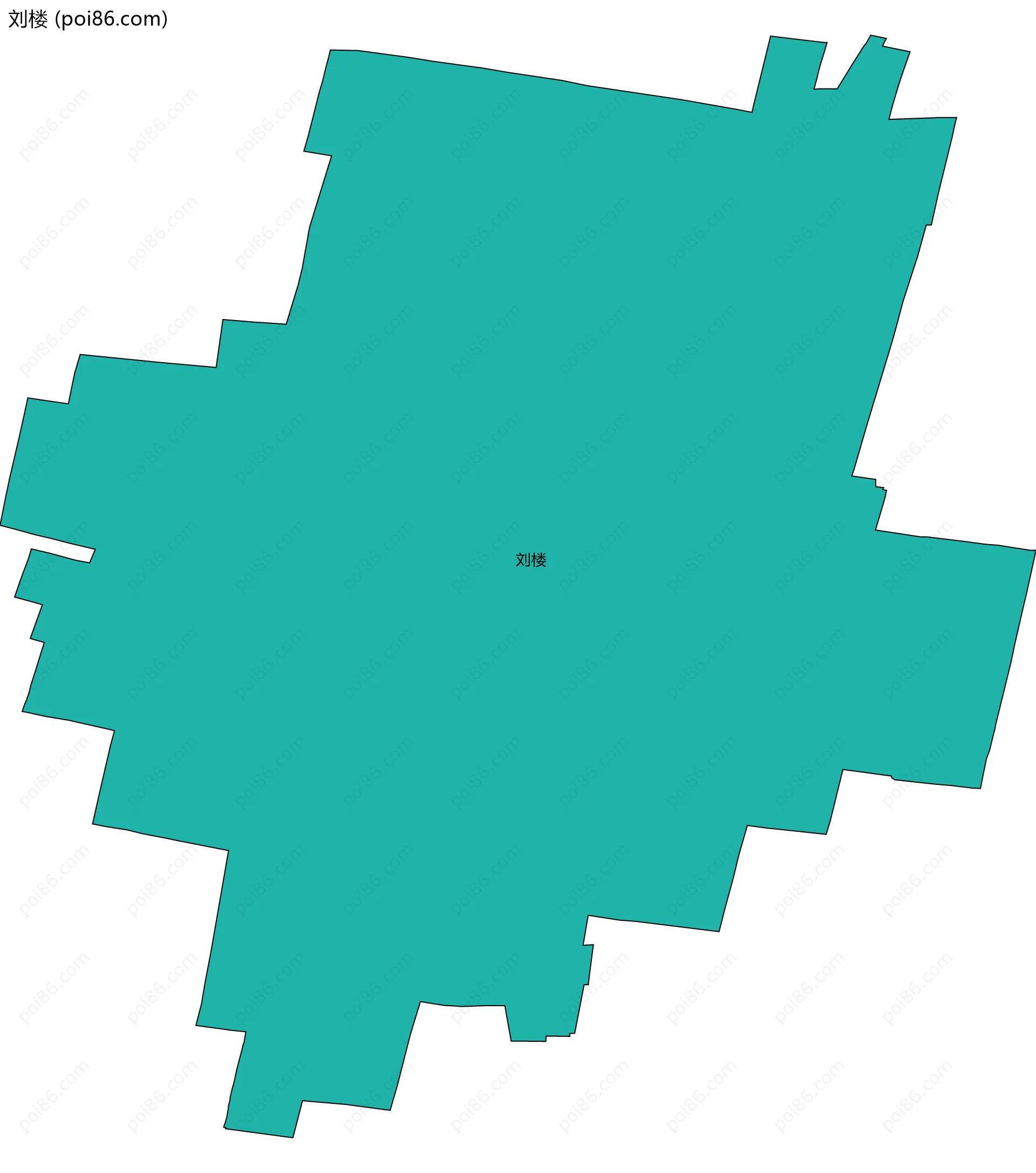 刘楼边界地图